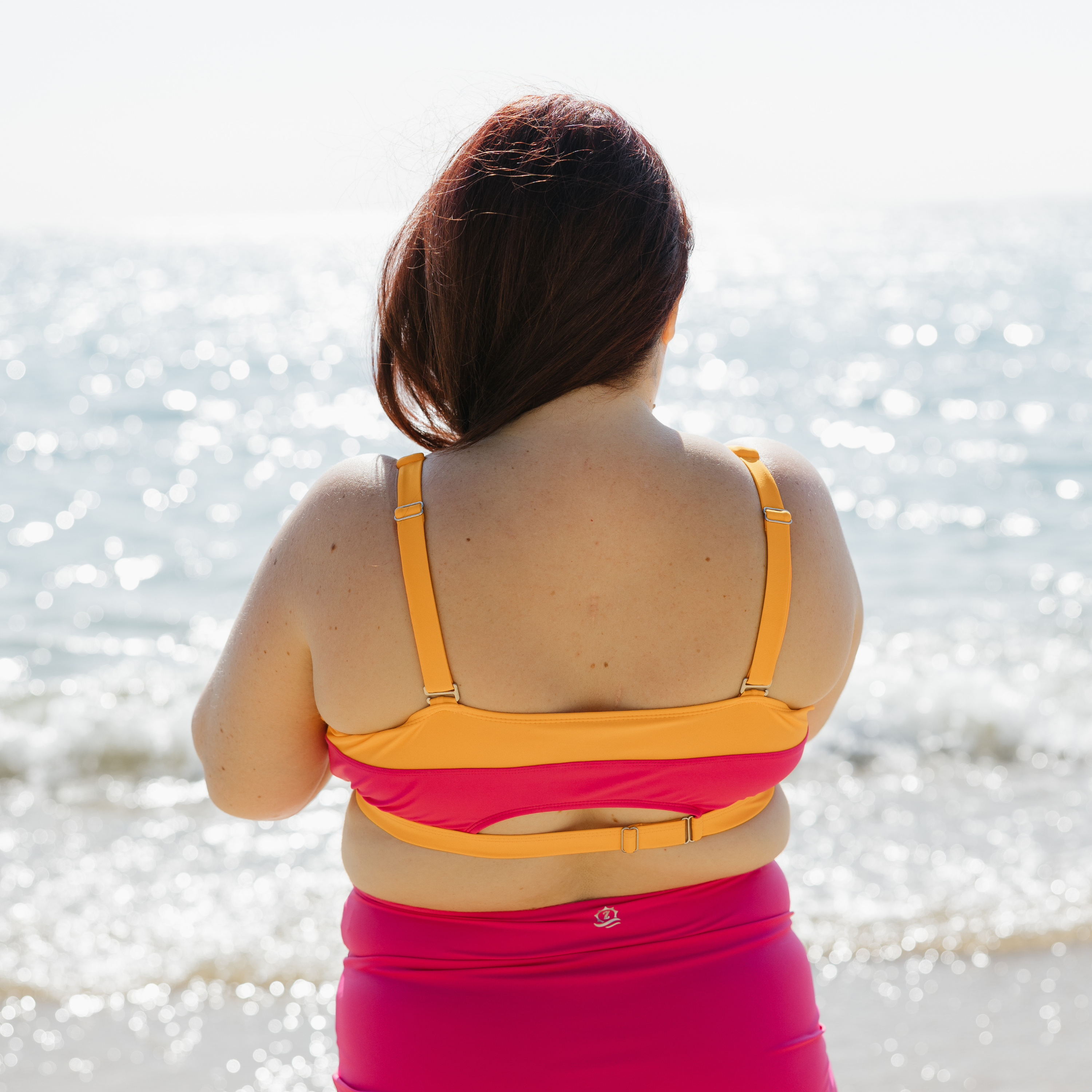 Women's Scoop Neck Bikini Top Plus Size | "Surge"-SwimZip UPF 50+ Sun Protective Swimwear & UV Zipper Rash Guards-pos6