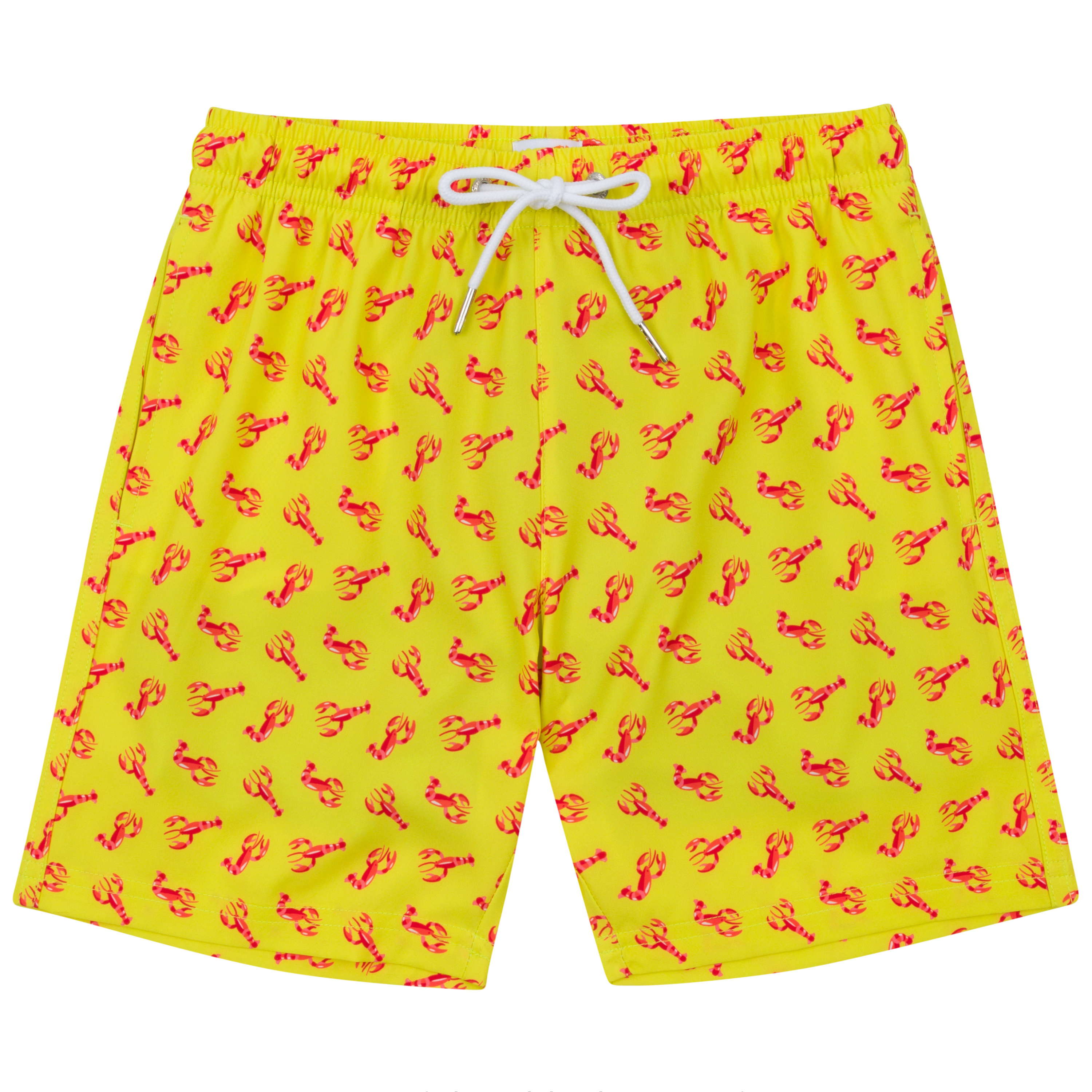 Boys Swim Trunks Boxer Brief Liner (sizes 6–14) | “Lobster"-6-8-Lobster-SwimZip UPF 50+ Sun Protective Swimwear & UV Zipper Rash Guards-pos1