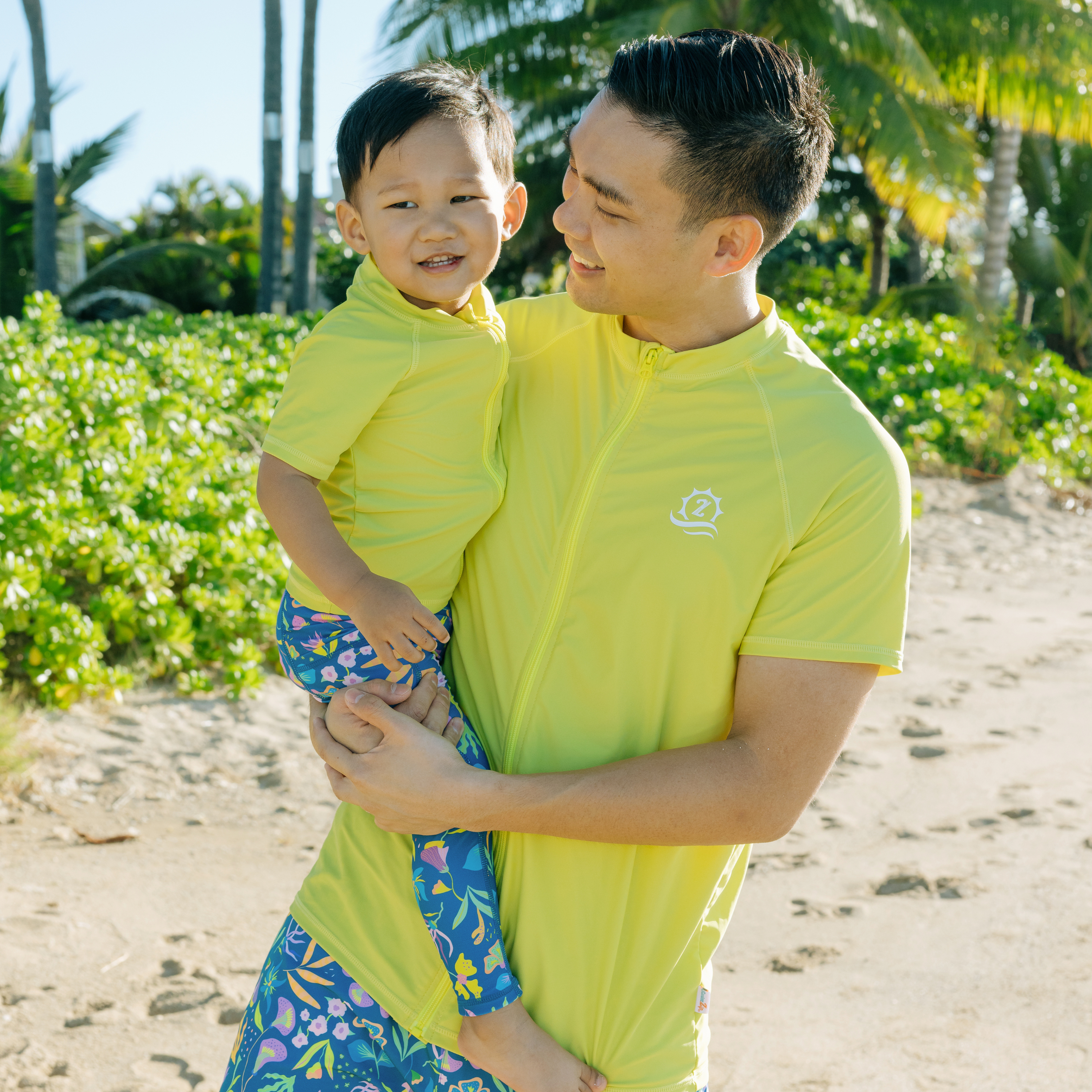 Men's Short Sleeve Rash Guard | “Sulphur Yellow”-SwimZip UPF 50+ Sun Protective Swimwear & UV Zipper Rash Guards-pos6