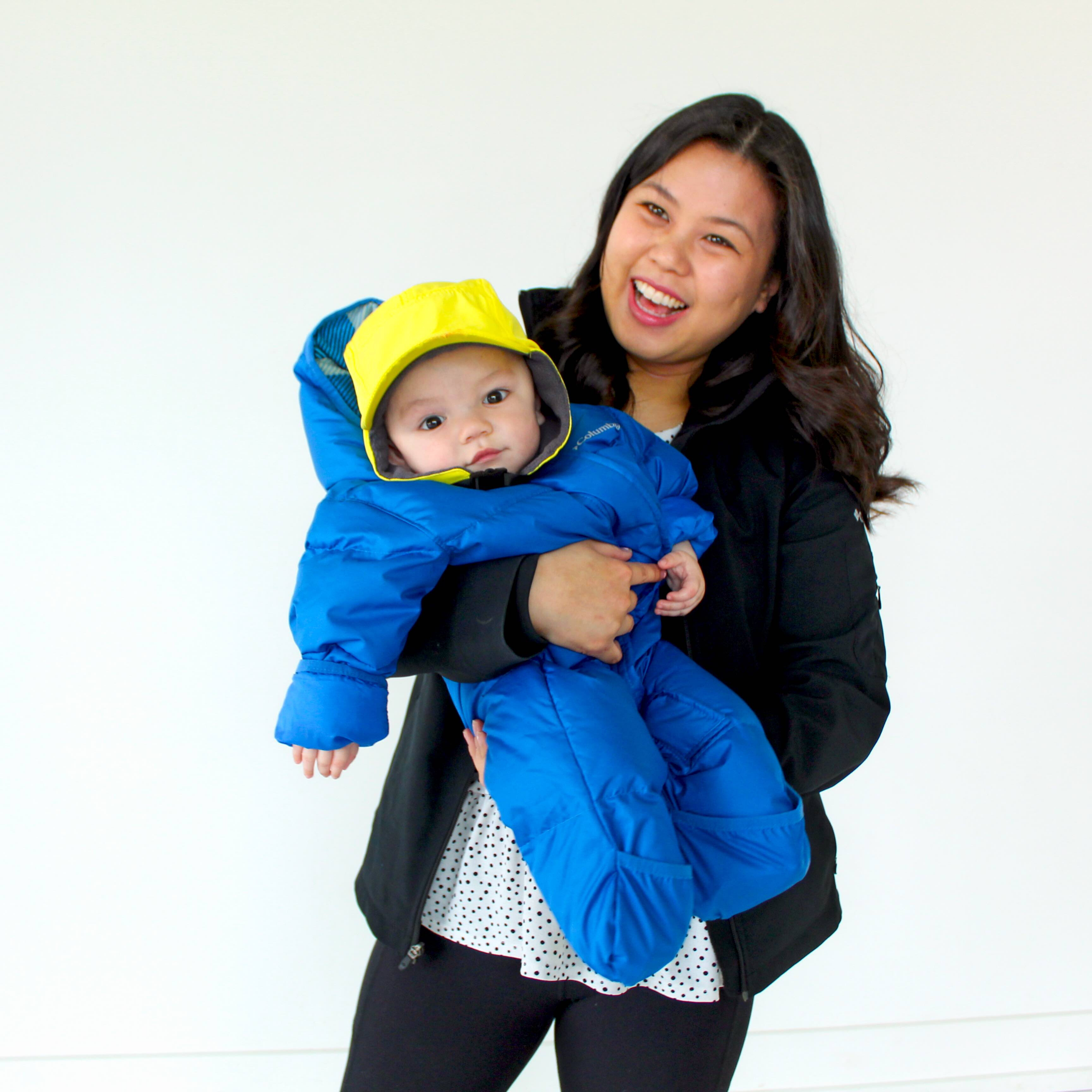 Kids Arctic Chill Winter Convertible Sun Hat - Yellow-SwimZip UPF 50+ Sun Protective Swimwear & UV Zipper Rash Guards-pos3