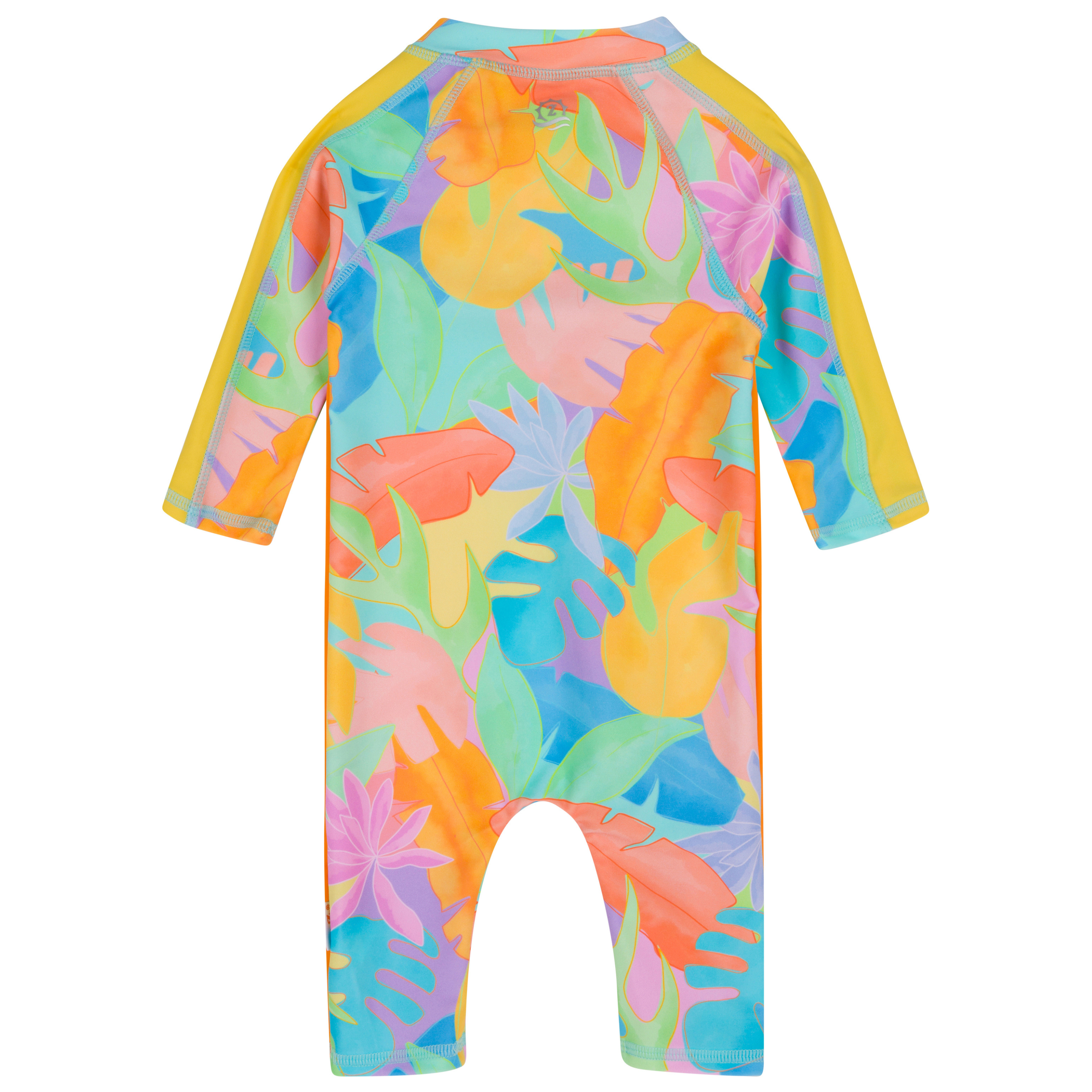 Sunsuit - Long Sleeve Romper Swimsuit | "Vibrant Vacay"-SwimZip UPF 50+ Sun Protective Swimwear & UV Zipper Rash Guards-pos10