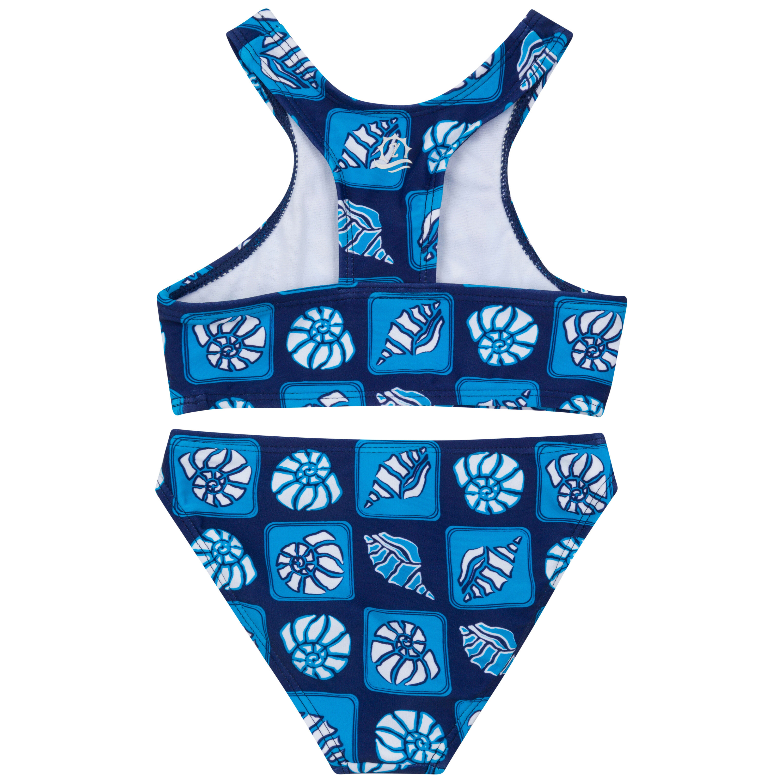 Girls Halter Top Bikini Set (2 Piece) | "Coastal"-SwimZip UPF 50+ Sun Protective Swimwear & UV Zipper Rash Guards-pos8