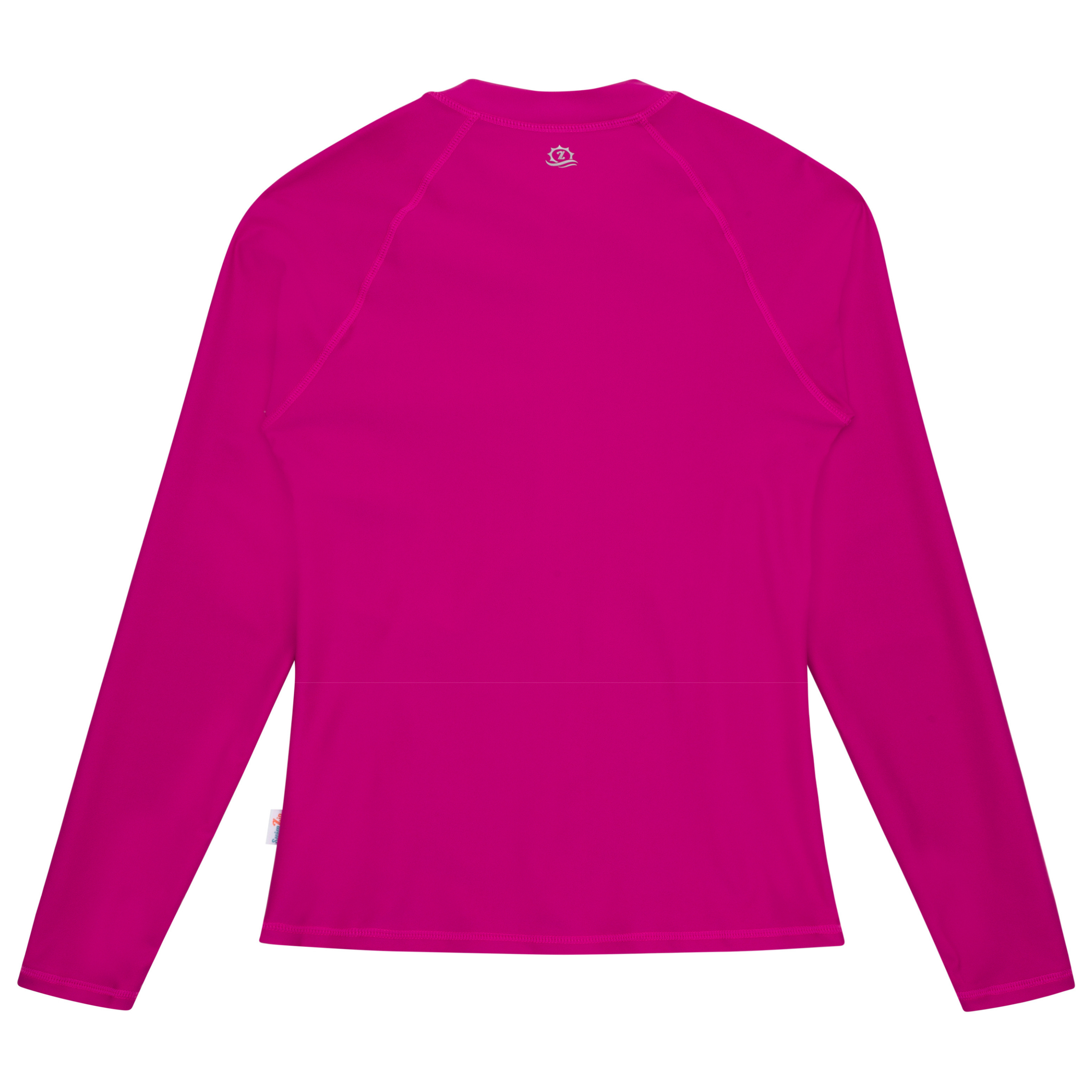 Women's Long Sleeve Rash Guard with Pockets | "Fuchsia"-SwimZip UPF 50+ Sun Protective Swimwear & UV Zipper Rash Guards-pos7