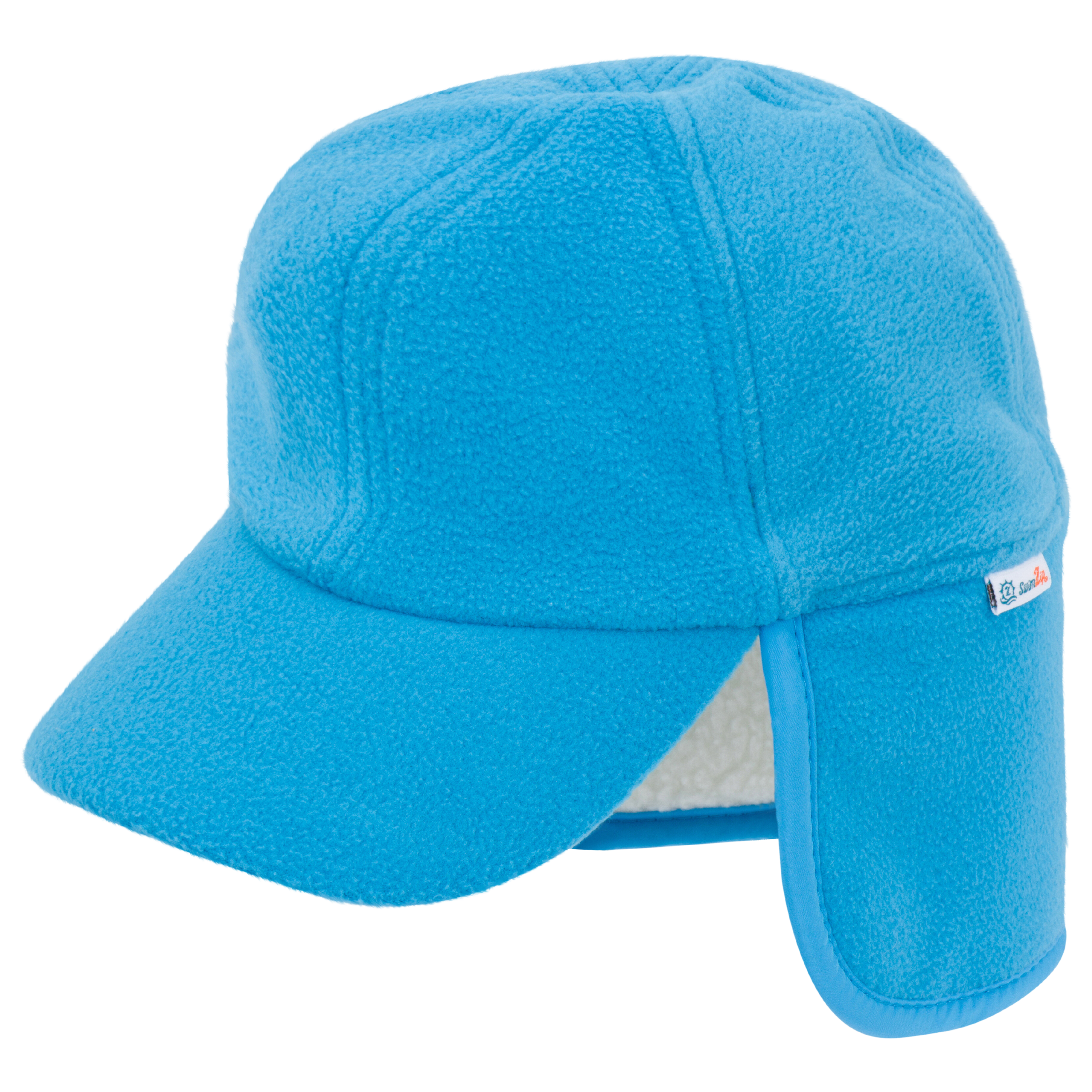Kids Frosty Fleece Winter Flap Hat - Glacial Water-0-6 Month-Glacial Water-SwimZip UPF 50+ Sun Protective Swimwear & UV Zipper Rash Guards-pos1