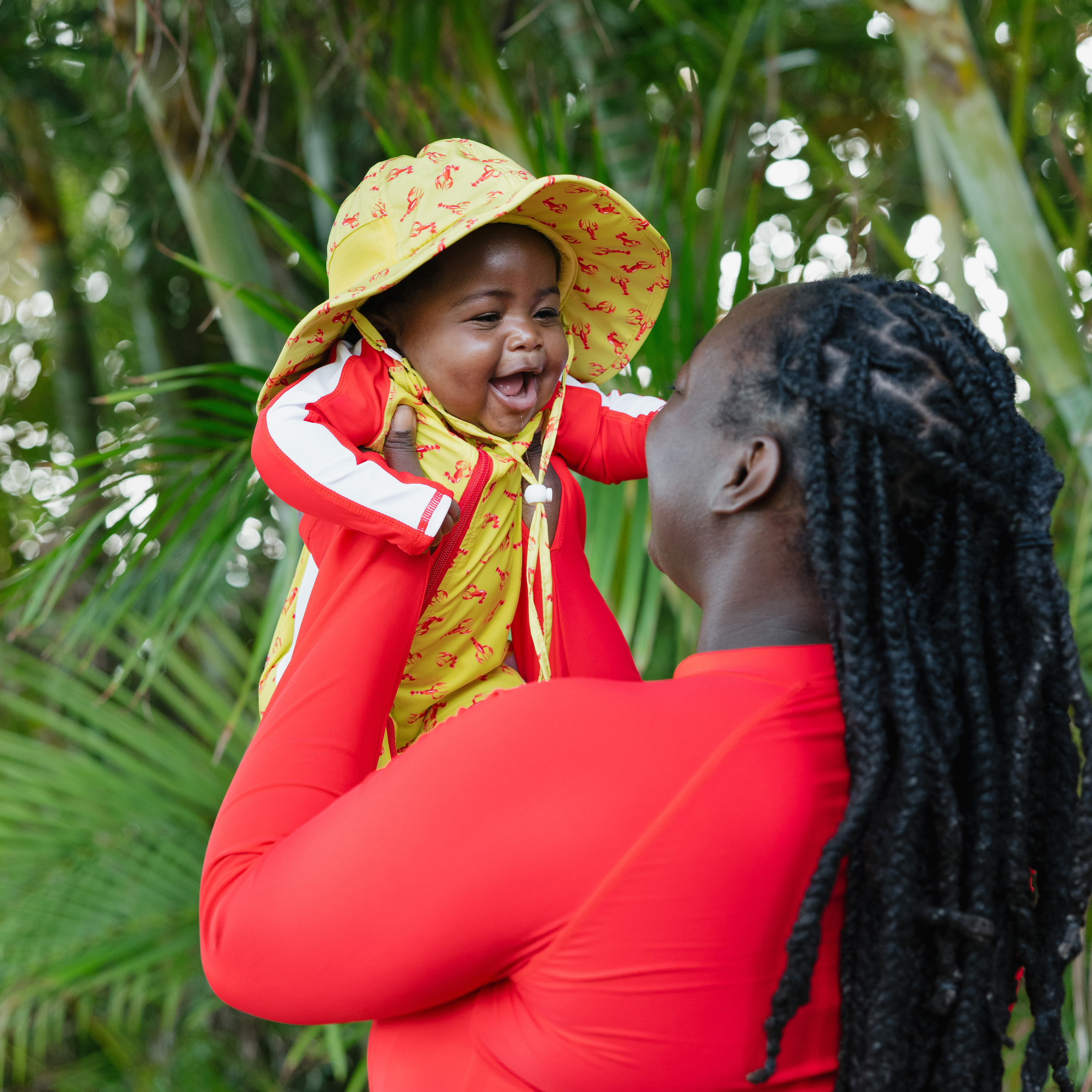 Sunsuit - Long Sleeve Romper Swimsuit | "Lobster"-SwimZip UPF 50+ Sun Protective Swimwear & UV Zipper Rash Guards-pos3