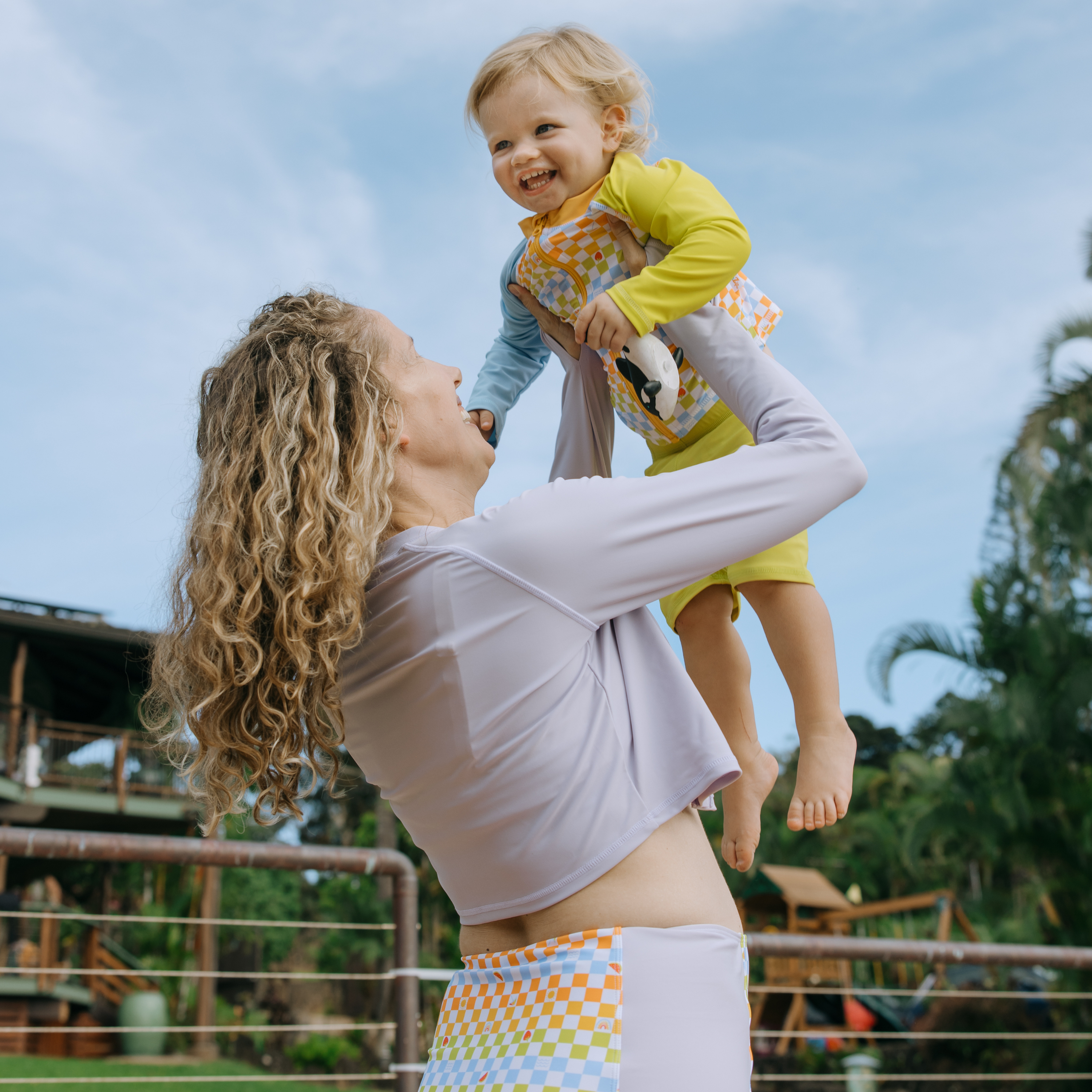 Kids UPF 50+ Long Sleeve Zipper Rash Guard Swim Shirt | "Gamified"-SwimZip UPF 50+ Sun Protective Swimwear & UV Zipper Rash Guards-pos2