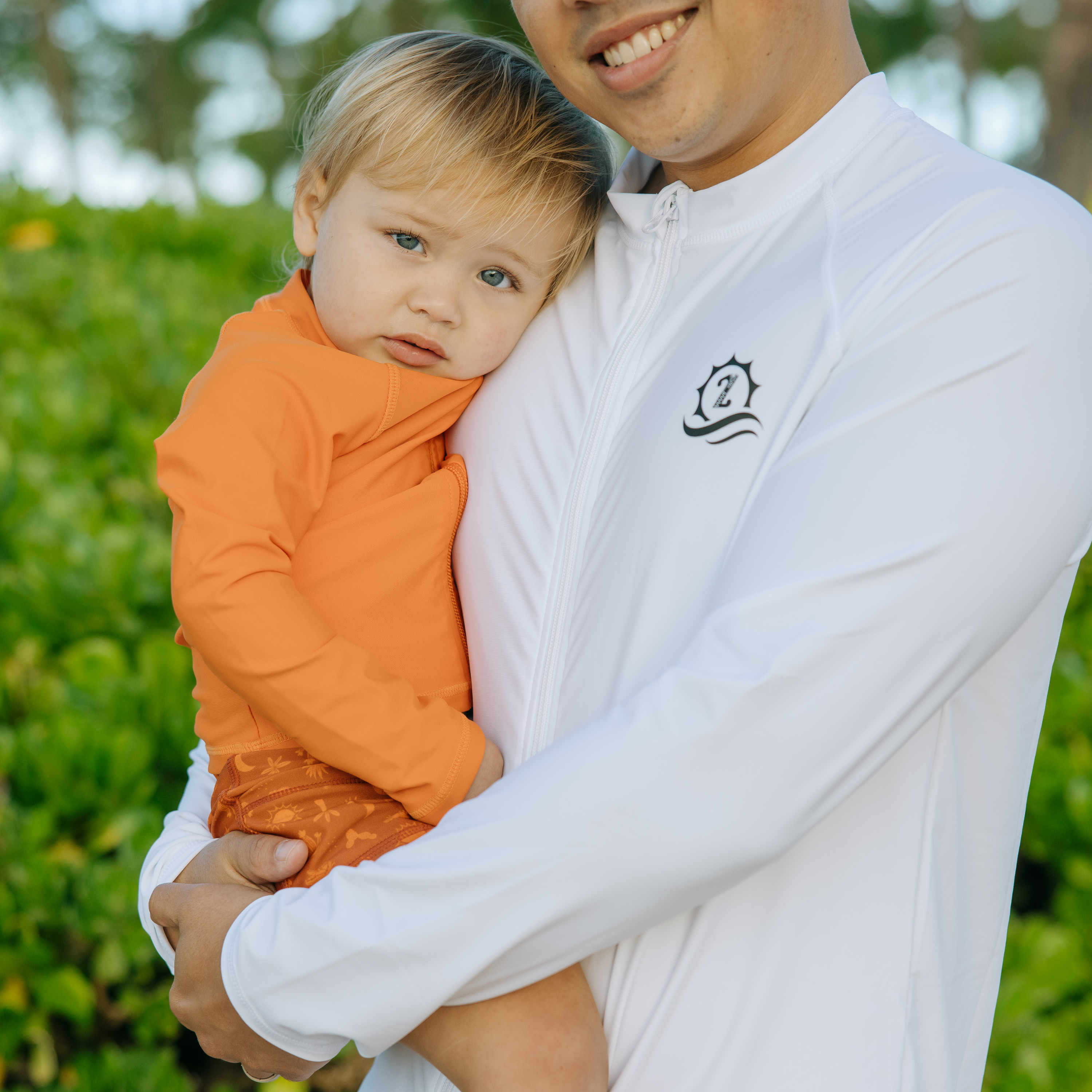 Kids Euro Swim Shorties | "Desert"-SwimZip UPF 50+ Sun Protective Swimwear & UV Zipper Rash Guards-pos2