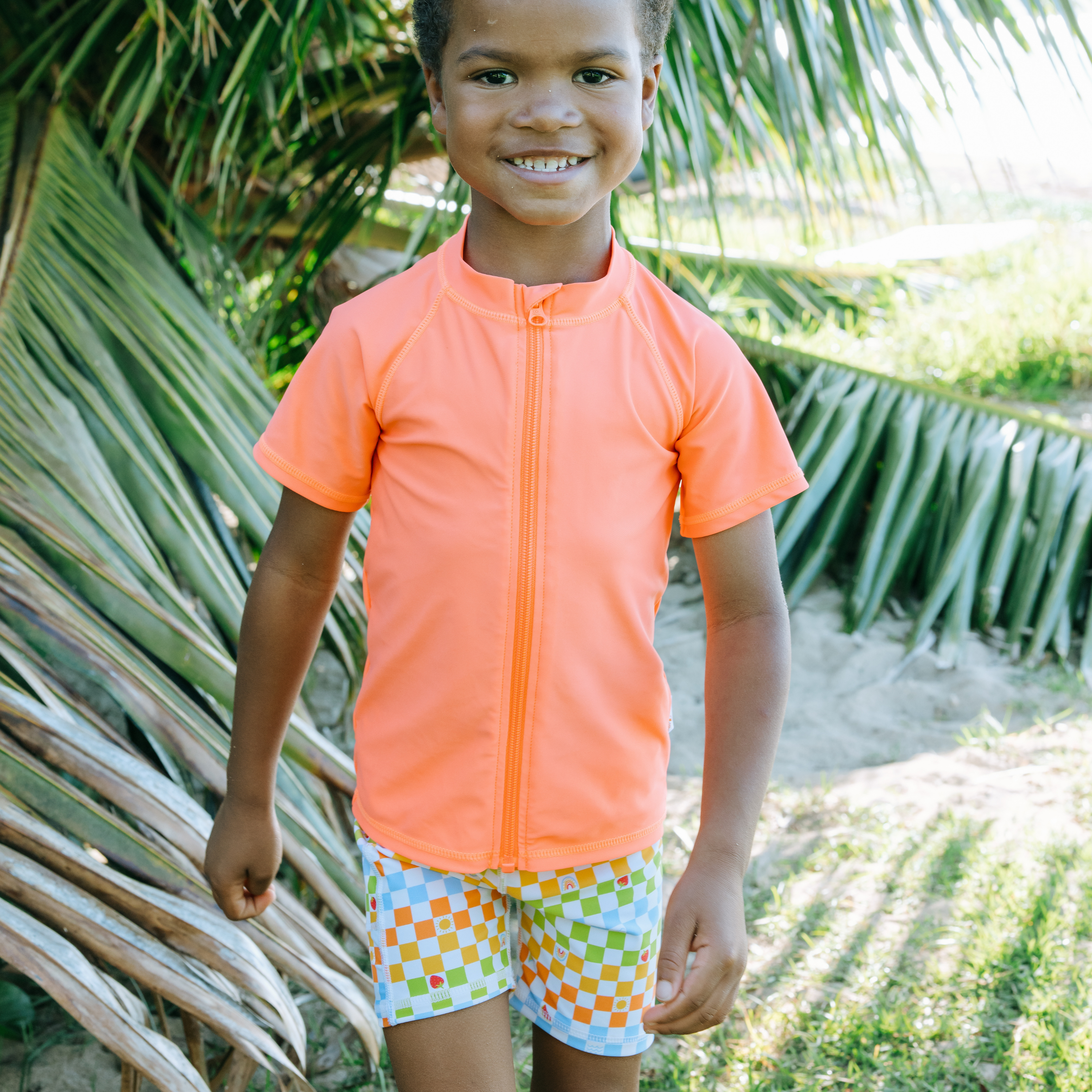 Kids Jammers Swim Shorts | "Gamified"-SwimZip UPF 50+ Sun Protective Swimwear & UV Zipper Rash Guards-pos2
