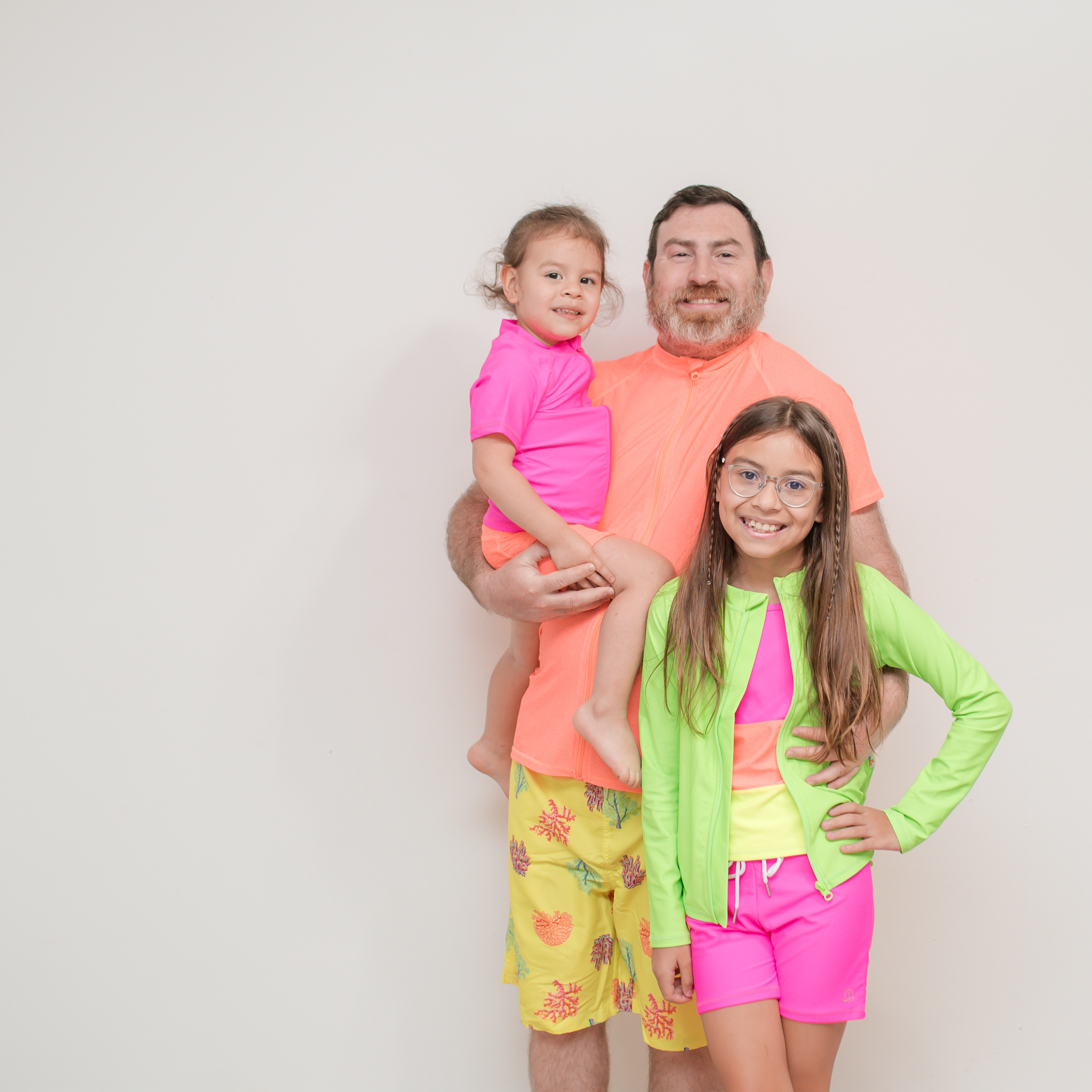 Men's Short Sleeve Rash Guard | “Neon Orange"-SwimZip UPF 50+ Sun Protective Swimwear & UV Zipper Rash Guards-pos2