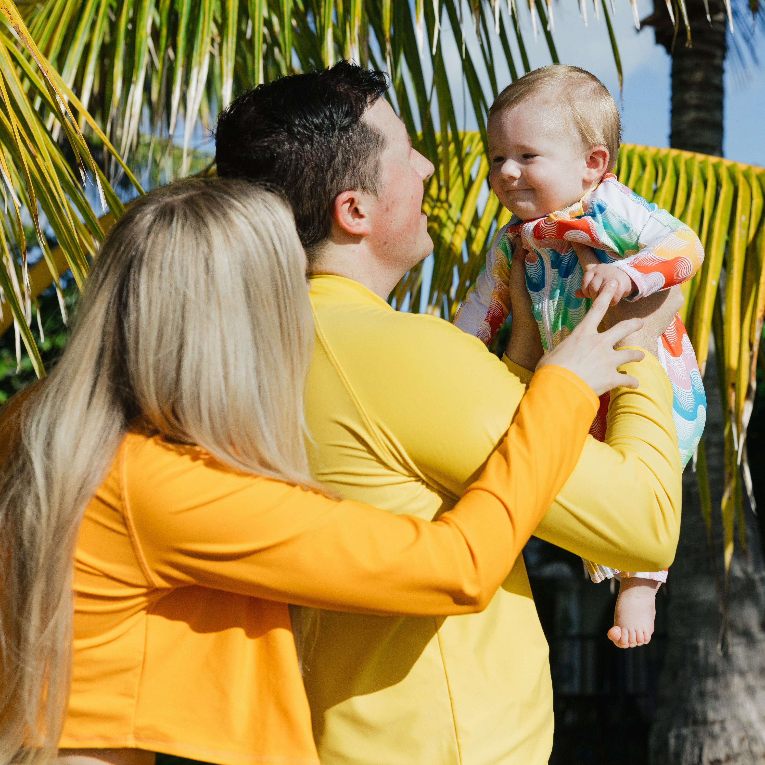 Sunsuit - Long Sleeve Romper Swimsuit | "Surf's Up"-SwimZip UPF 50+ Sun Protective Swimwear & UV Zipper Rash Guards-pos8