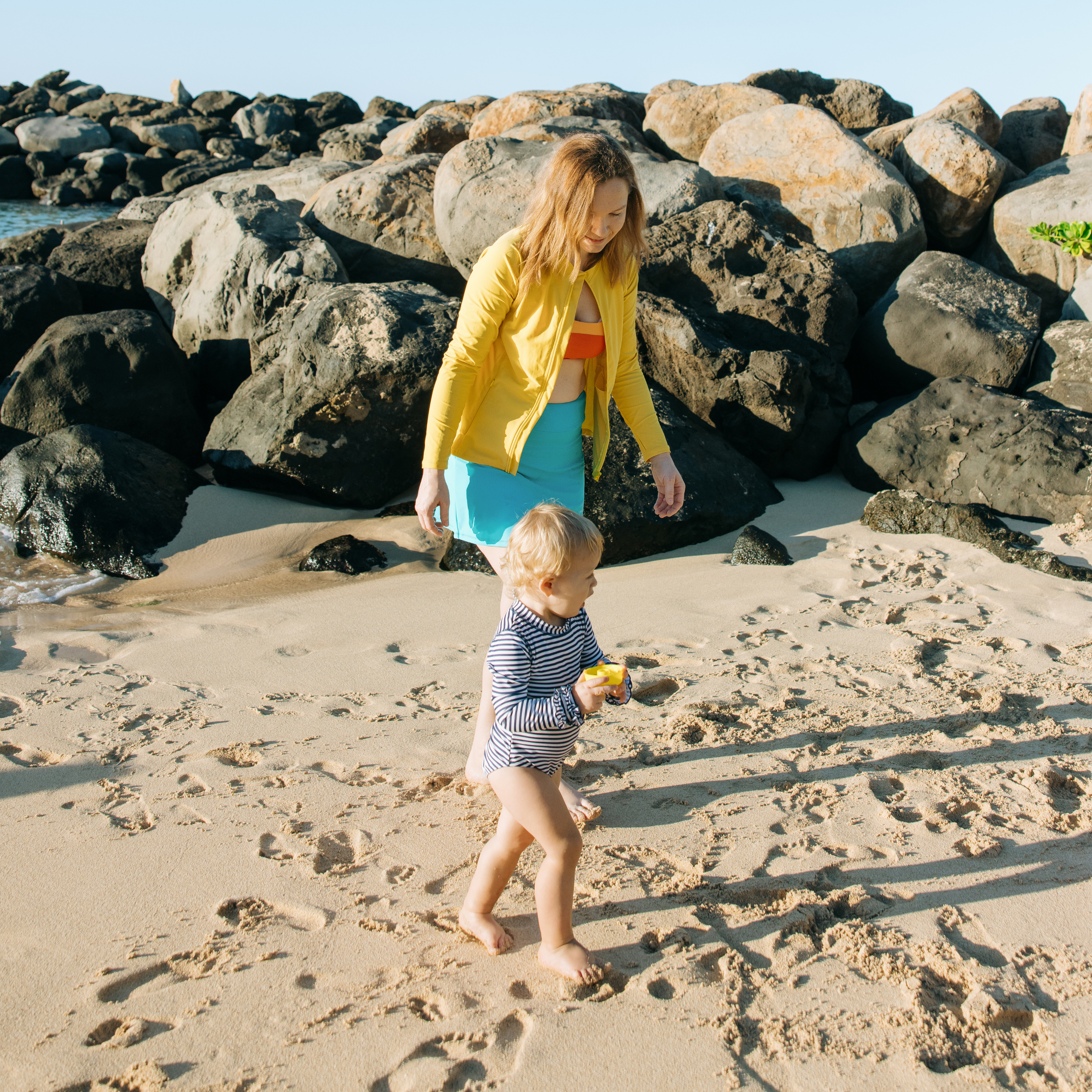 Girls Long Sleeve Surf Suit (One Piece Bodysuit) | "Stunner"-SwimZip UPF 50+ Sun Protective Swimwear & UV Zipper Rash Guards-pos12
