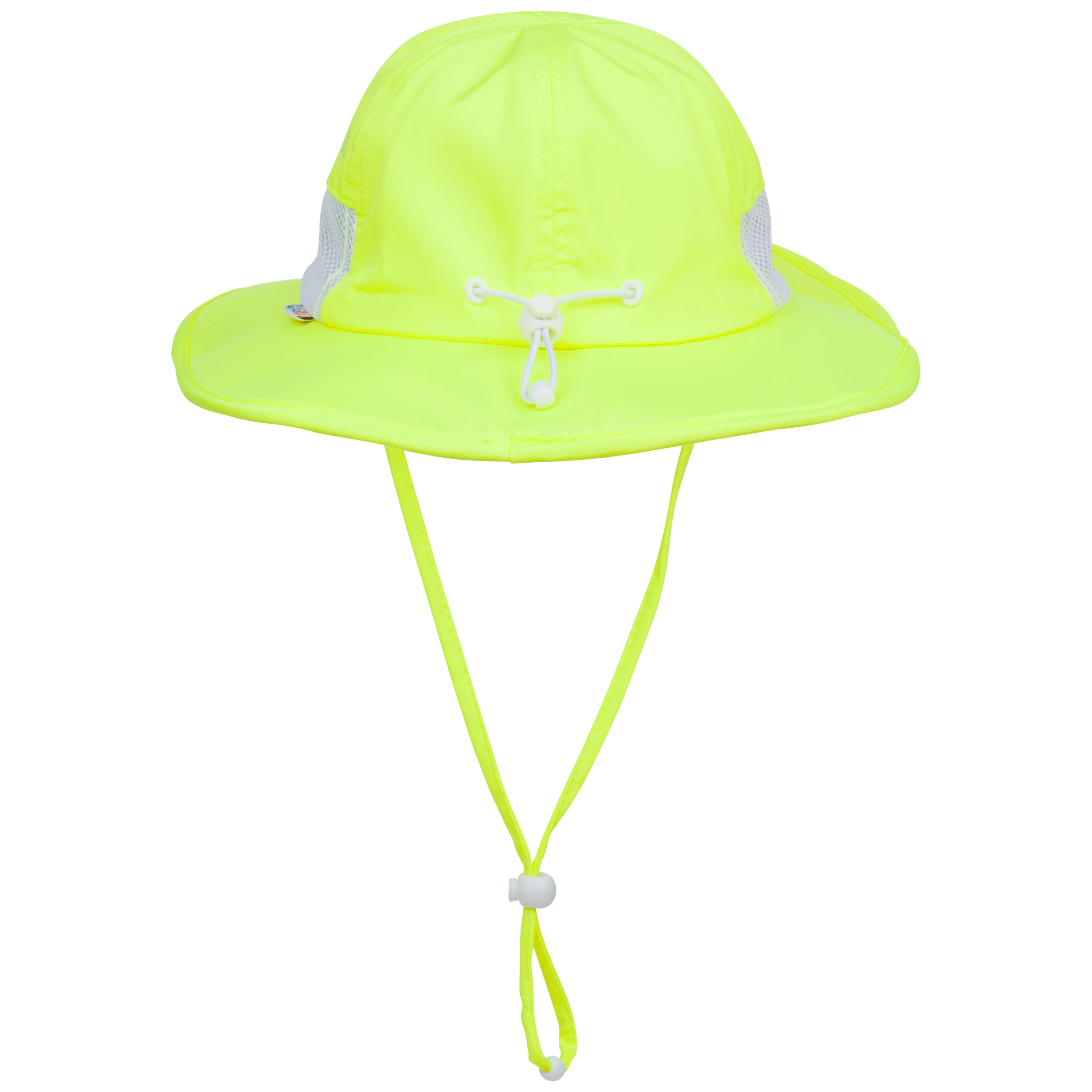 Kids Wide Brim Sun Hat "Fun Sun Day Play Hat" - Neon Lemon Yellow-SwimZip UPF 50+ Sun Protective Swimwear & UV Zipper Rash Guards-pos15