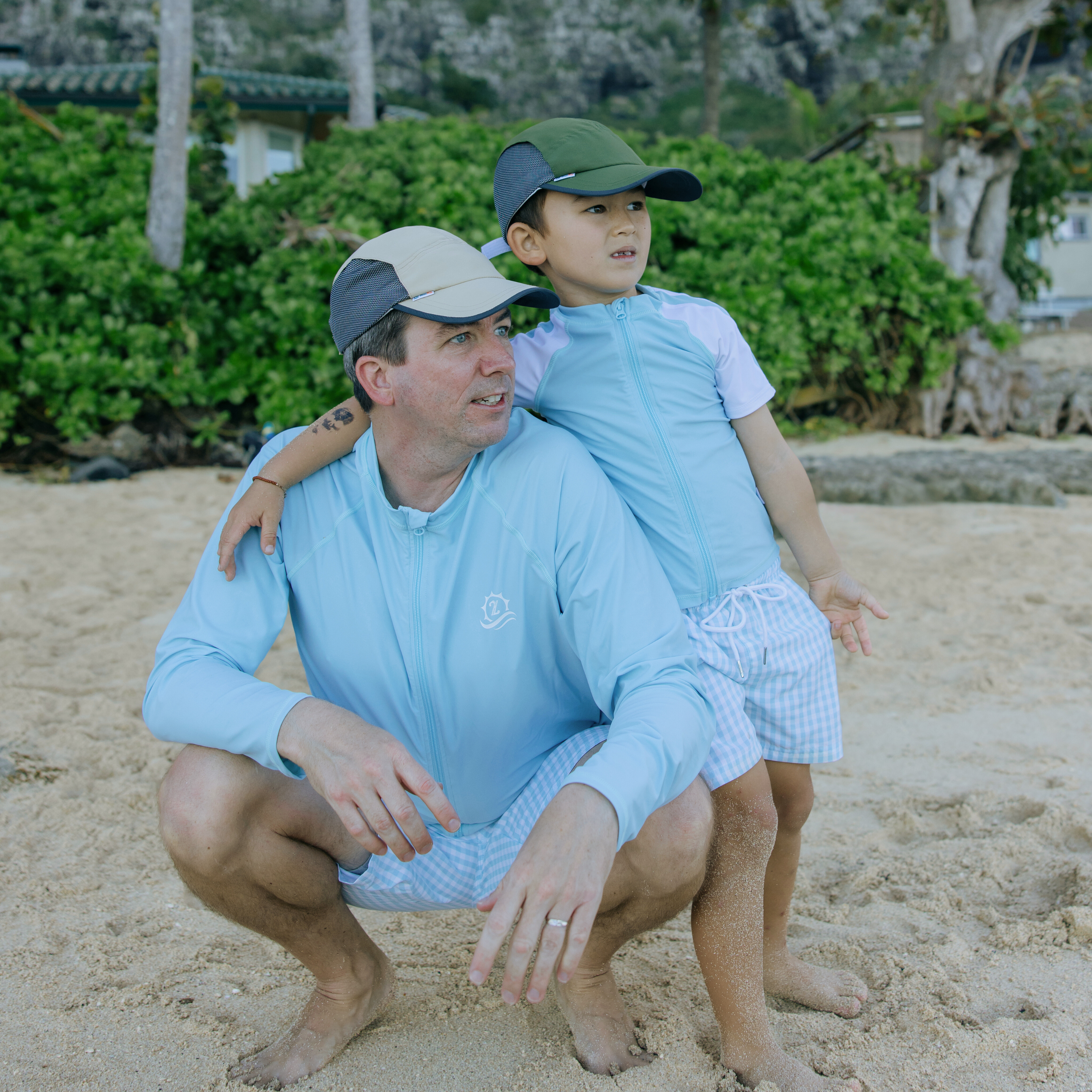 Adjustable UPF Baseball Hat - one-size fits all | Olive-SwimZip UPF 50+ Sun Protective Swimwear & UV Zipper Rash Guards-pos3