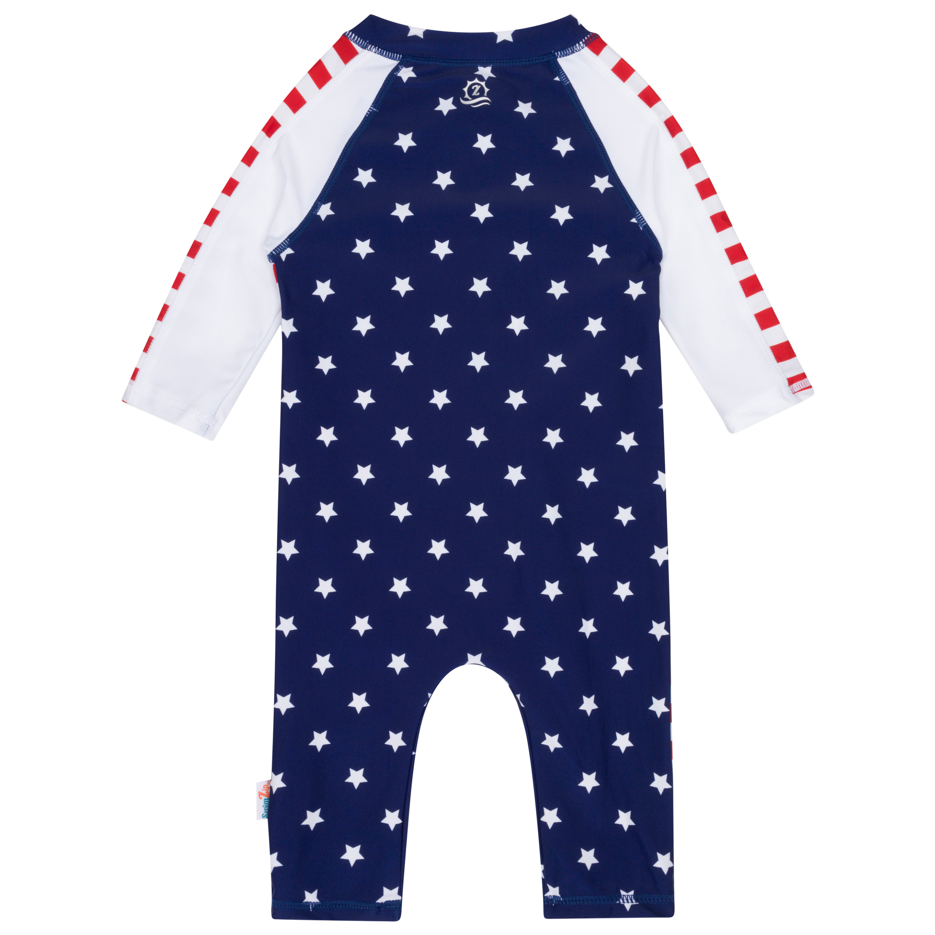 Sunsuit - Long Sleeve Romper Swimsuit | "Americana"-SwimZip UPF 50+ Sun Protective Swimwear & UV Zipper Rash Guards-pos10