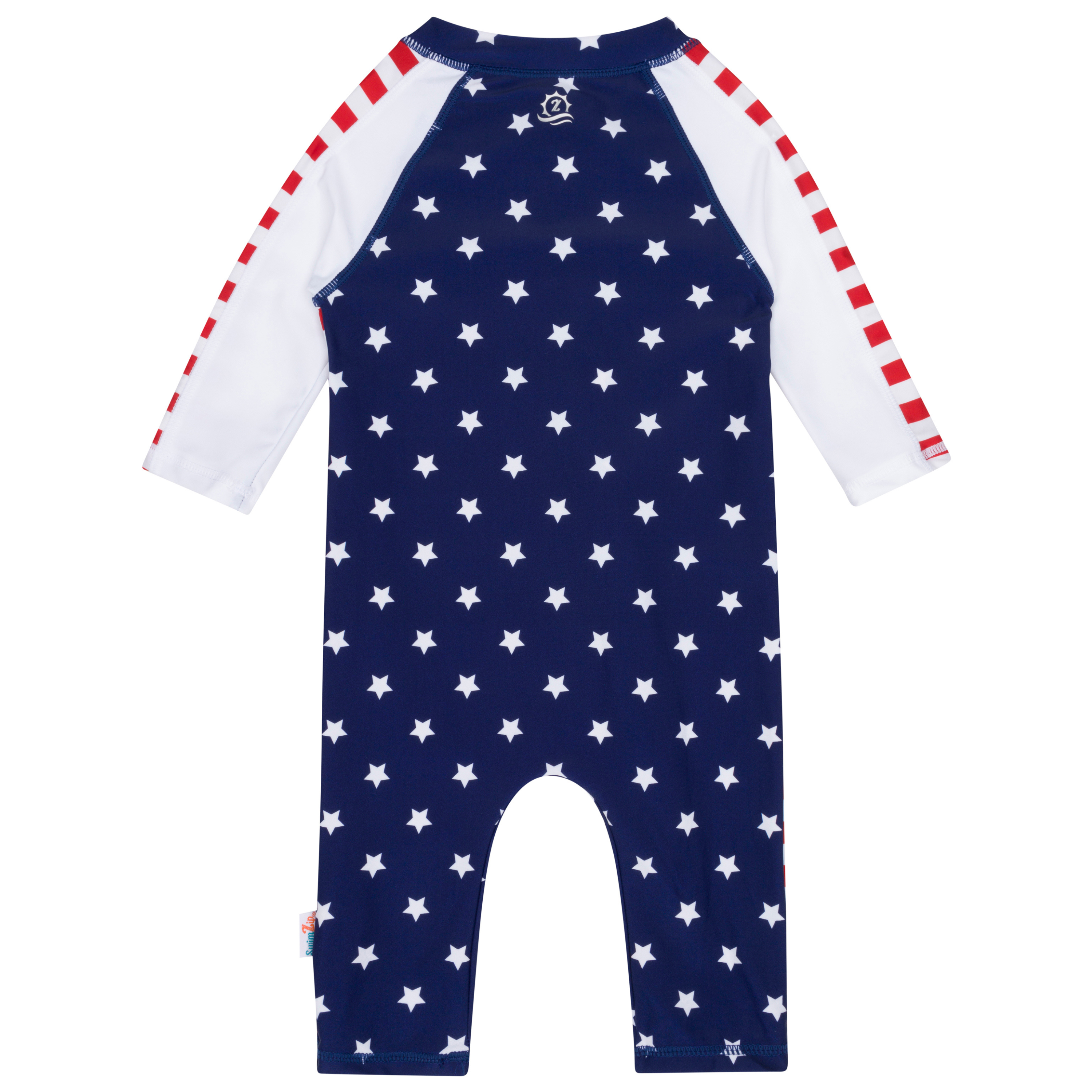 Sunsuit - Long Sleeve Romper Swimsuit | "Americana"-SwimZip UPF 50+ Sun Protective Swimwear & UV Zipper Rash Guards-pos11