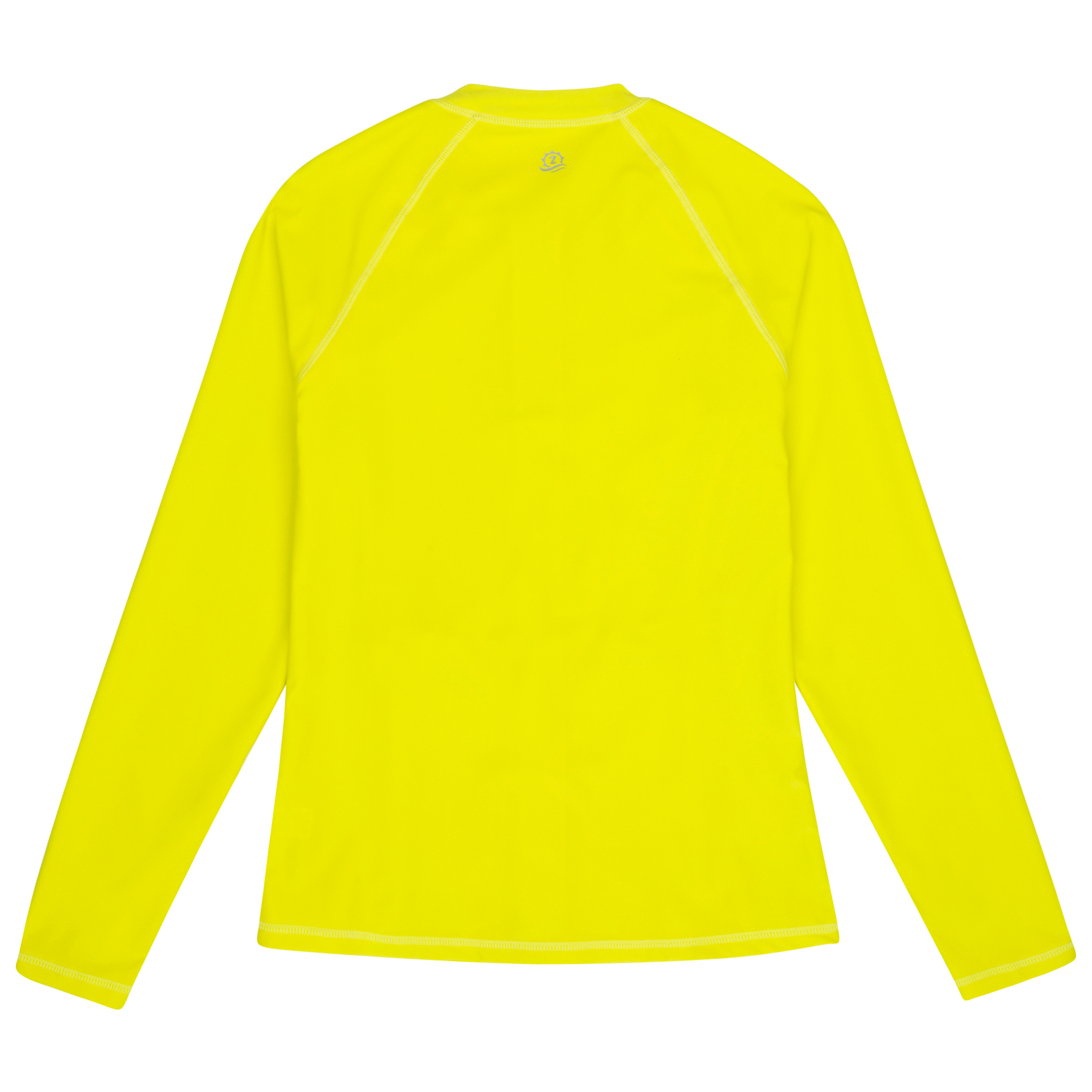 Women's Long Sleeve Rash Guard with Pockets | "Sulphur Yellow"-SwimZip UPF 50+ Sun Protective Swimwear & UV Zipper Rash Guards-pos7