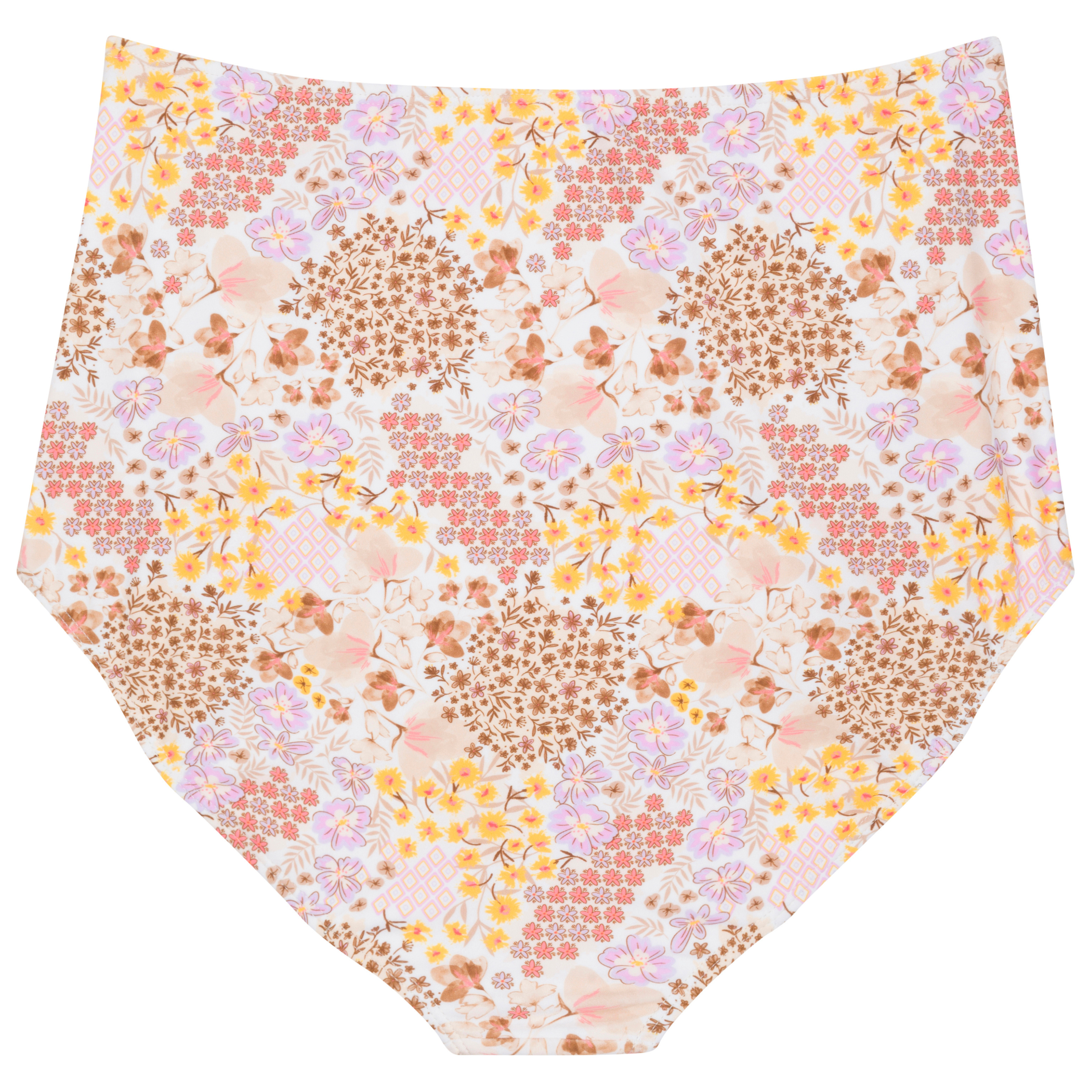 Women's High Waist Bikini Bottoms Ruched | "Meadows"-SwimZip UPF 50+ Sun Protective Swimwear & UV Zipper Rash Guards-pos11