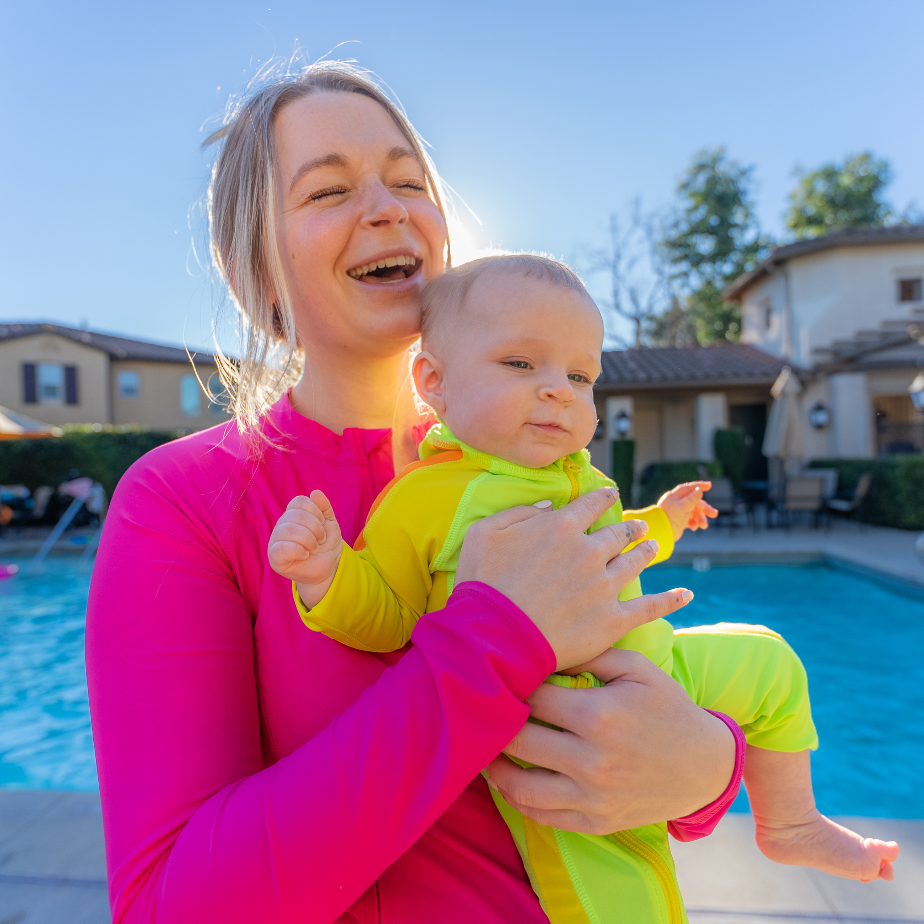 Sunsuit - Long Sleeve Romper Swimsuit | "Volt"-SwimZip UPF 50+ Sun Protective Swimwear & UV Zipper Rash Guards-pos8