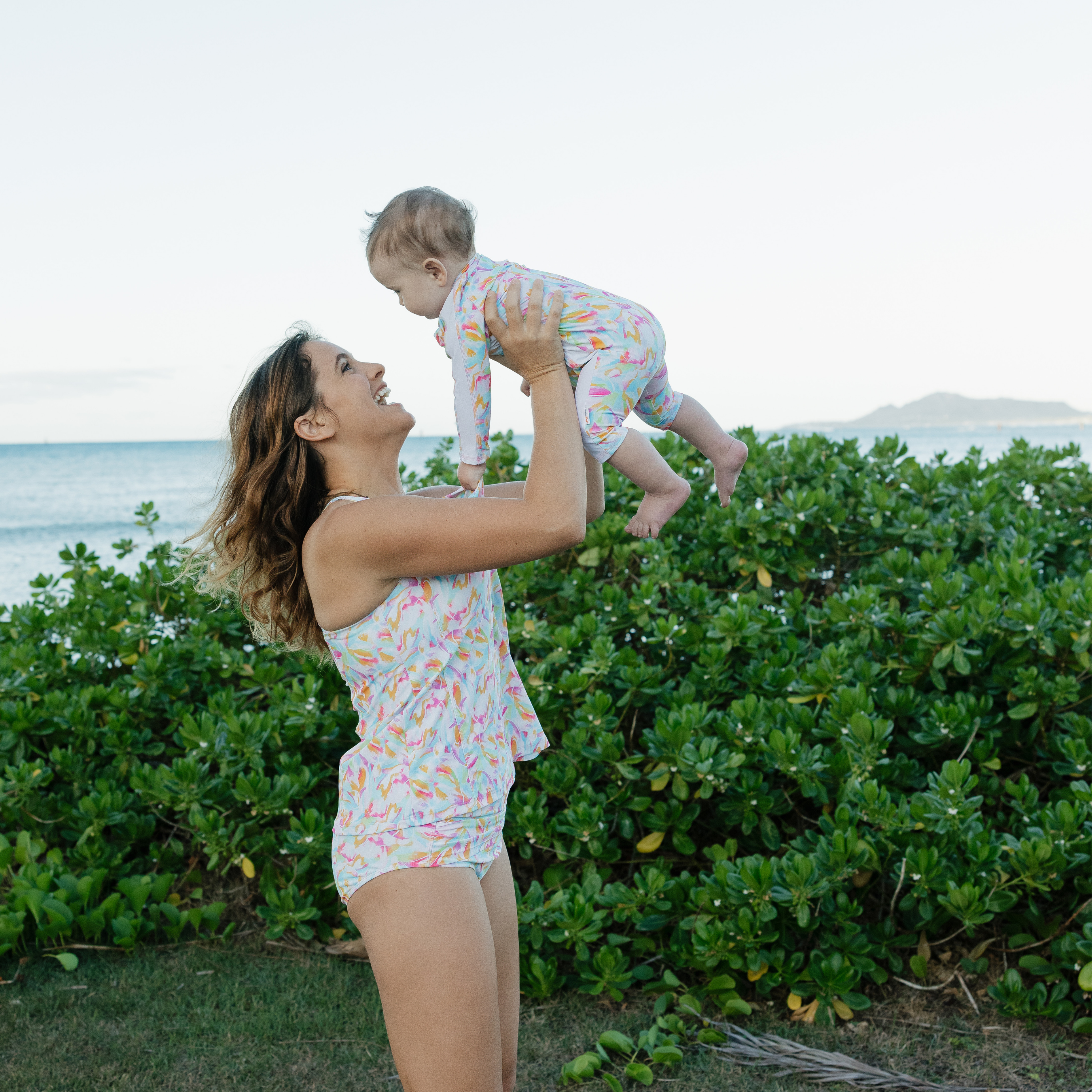 Women’s Strappy A-Line Tankini Top | “Petals"-SwimZip UPF 50+ Sun Protective Swimwear & UV Zipper Rash Guards-pos7