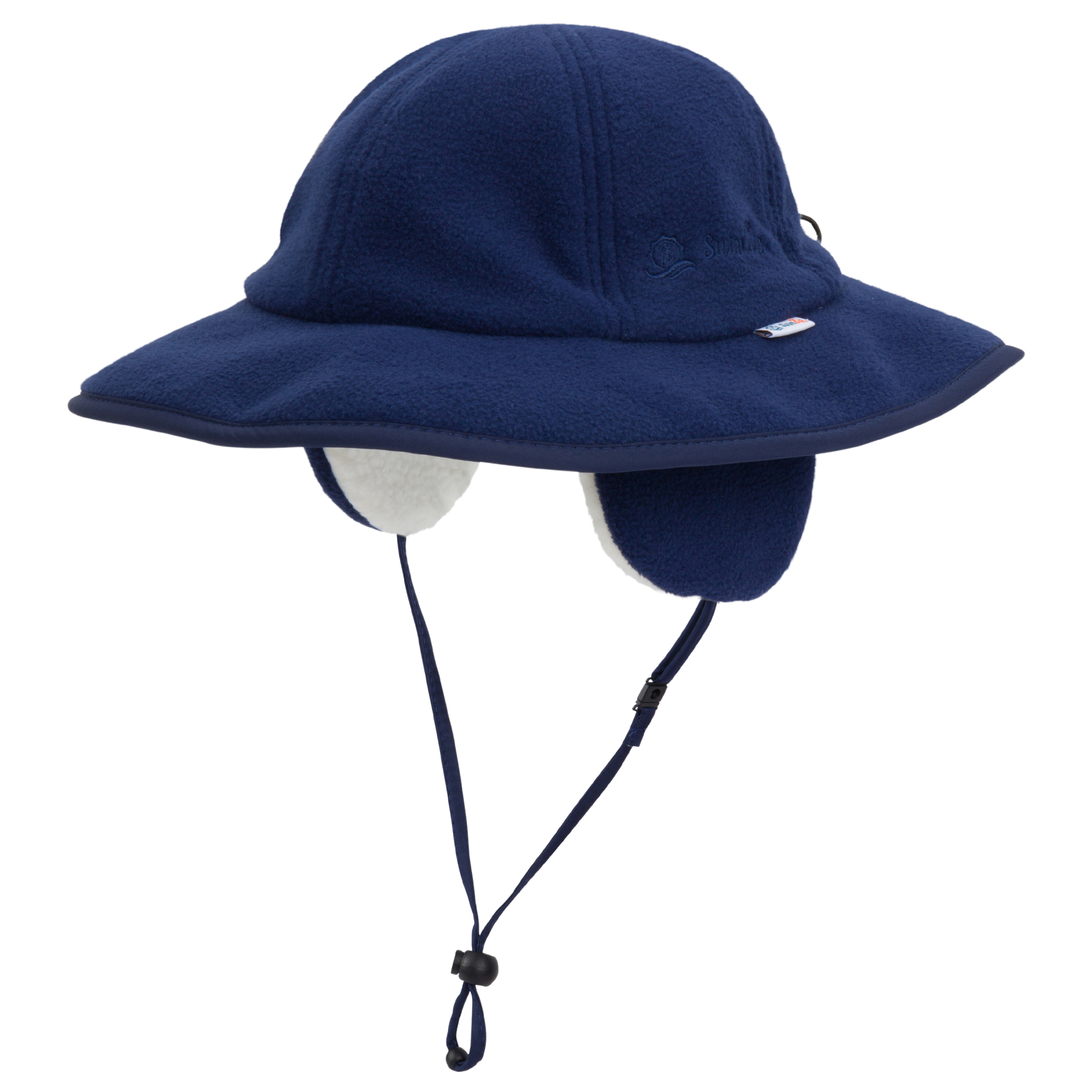 Kids Tundra Ear Flap Fleece Winter Wide Brim Sun Hat - Midnight-0-6 Month-Midnight-SwimZip UPF 50+ Sun Protective Swimwear & UV Zipper Rash Guards-pos1