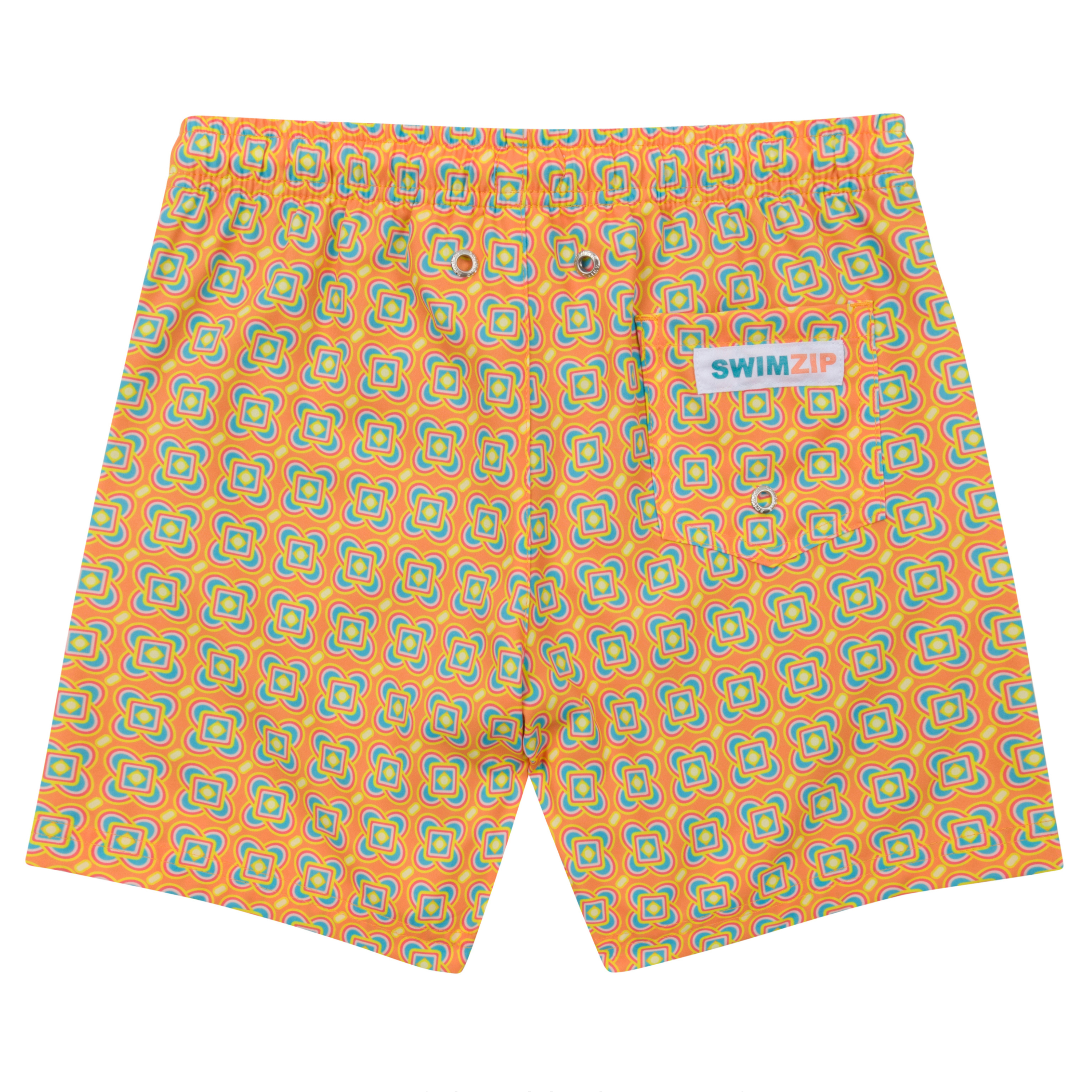 Boys Swim Trunks Boxer Brief Liner (sizes 6-14) | “Kaleidoscope"-SwimZip UPF 50+ Sun Protective Swimwear & UV Zipper Rash Guards-pos8