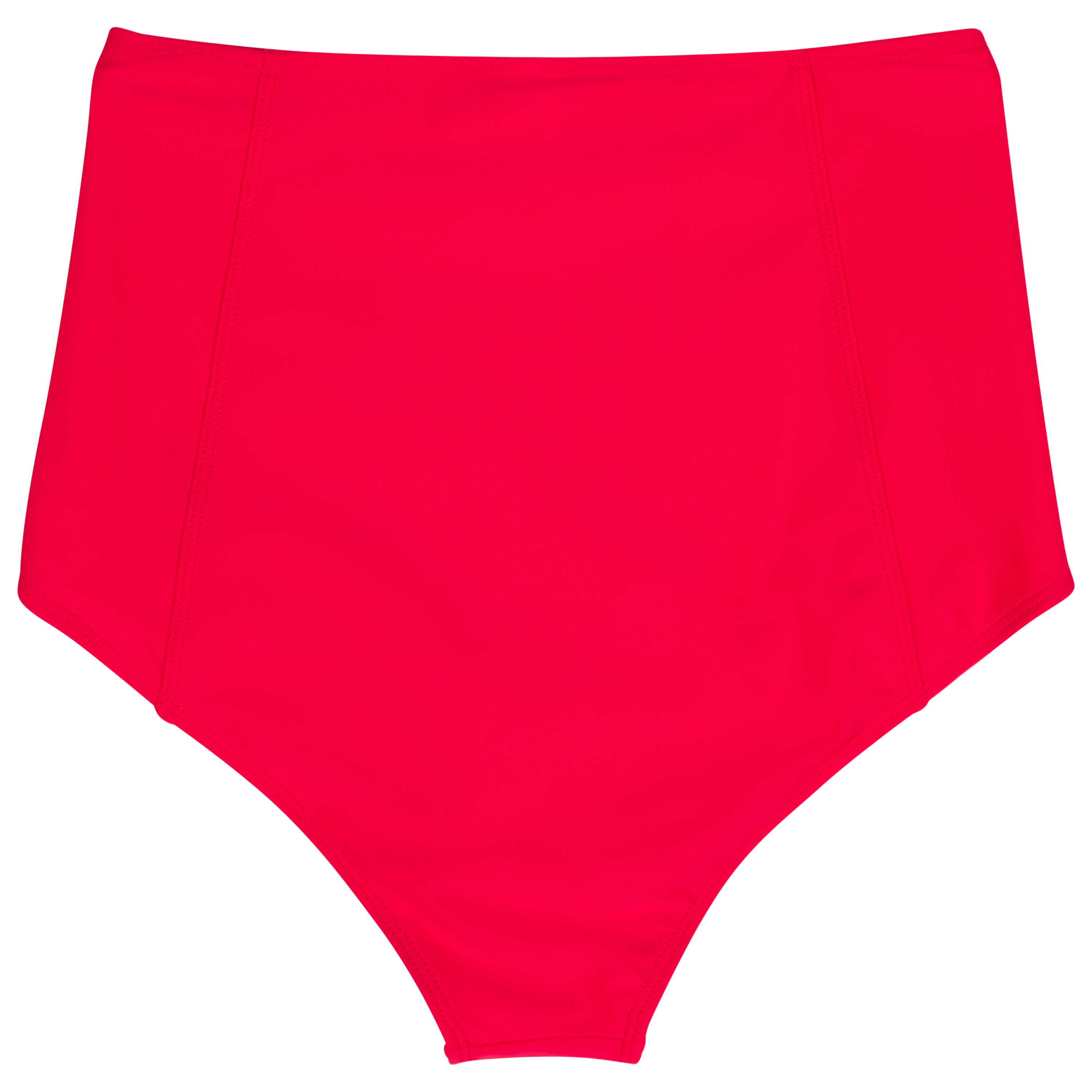 Women's High Waist Bikini Bottoms | "Red"-SwimZip UPF 50+ Sun Protective Swimwear & UV Zipper Rash Guards-pos11