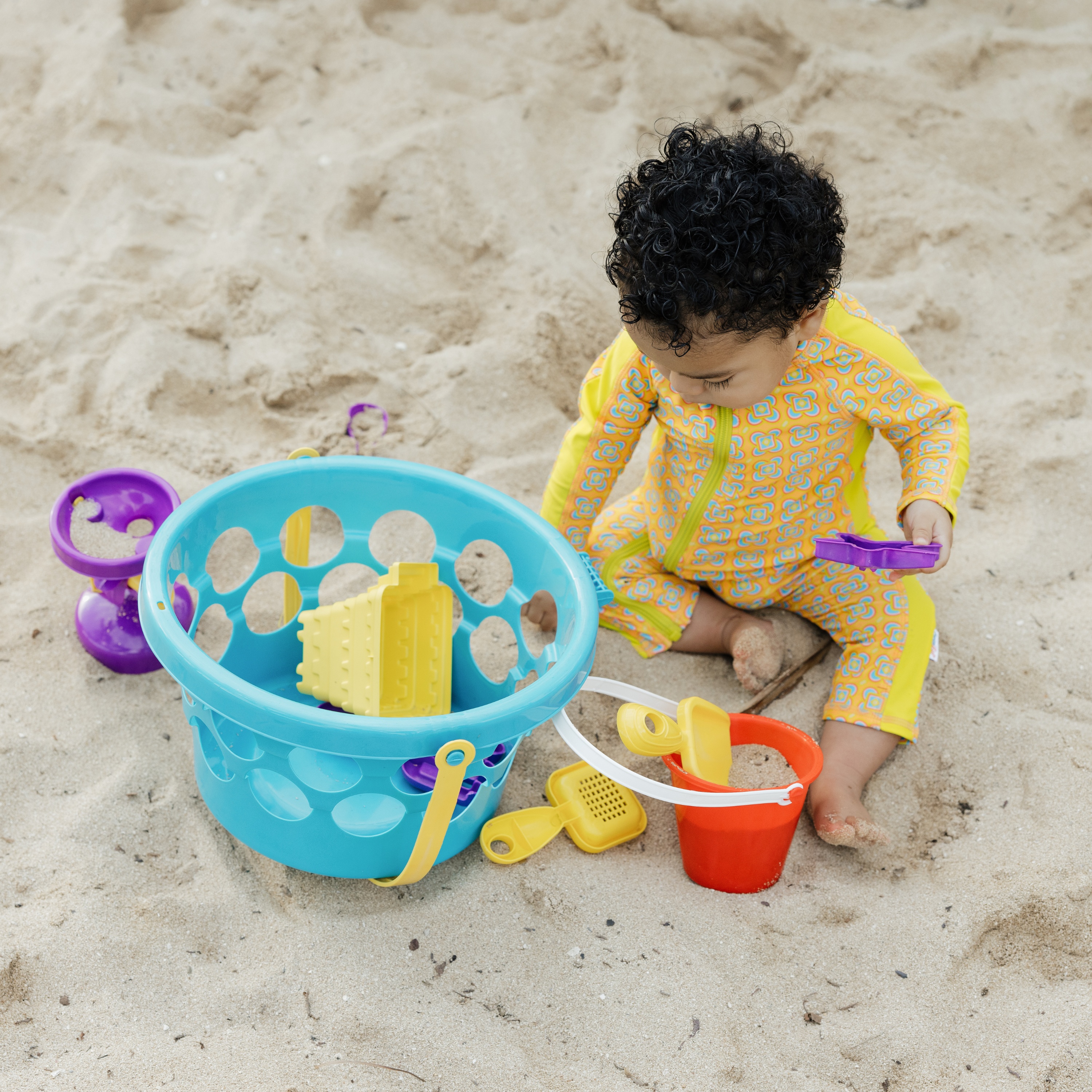 Sunsuit - Long Sleeve Romper Swimsuit | "Kaleidoscope"-SwimZip UPF 50+ Sun Protective Swimwear & UV Zipper Rash Guards-pos6