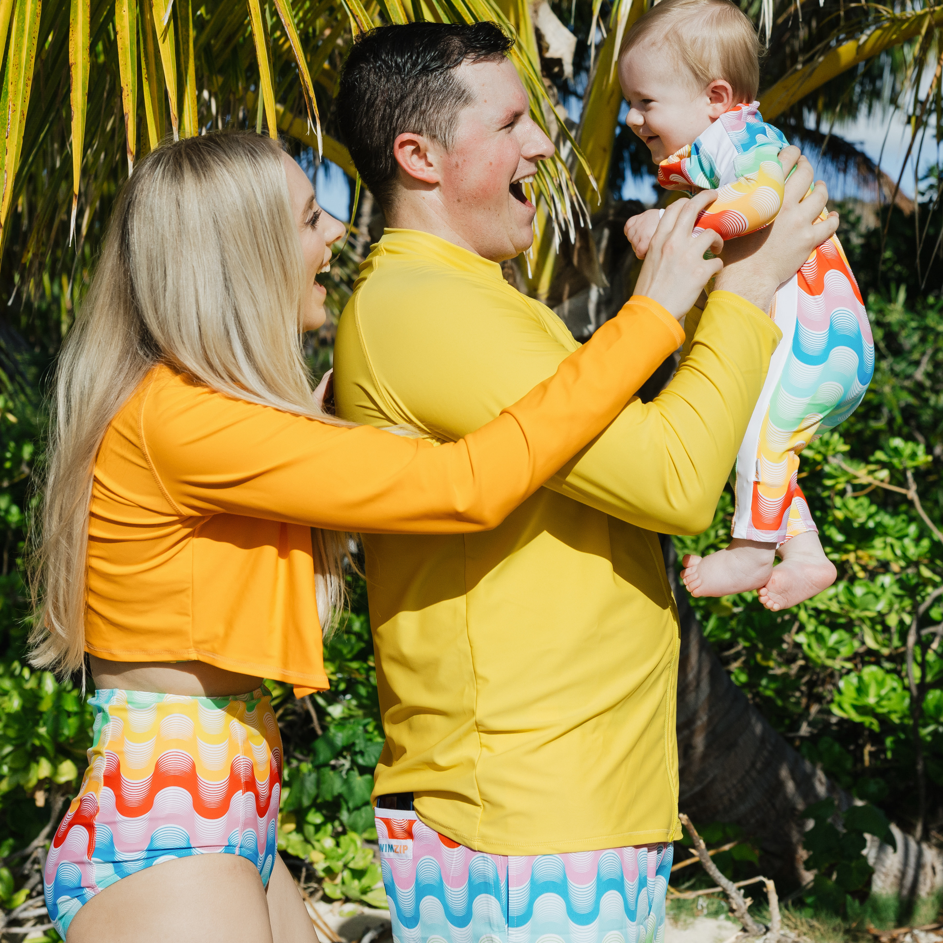 Men's 8" Swim Trunks Boxer Brief Liner | "Surf's Up"-SwimZip UPF 50+ Sun Protective Swimwear & UV Zipper Rash Guards-pos14