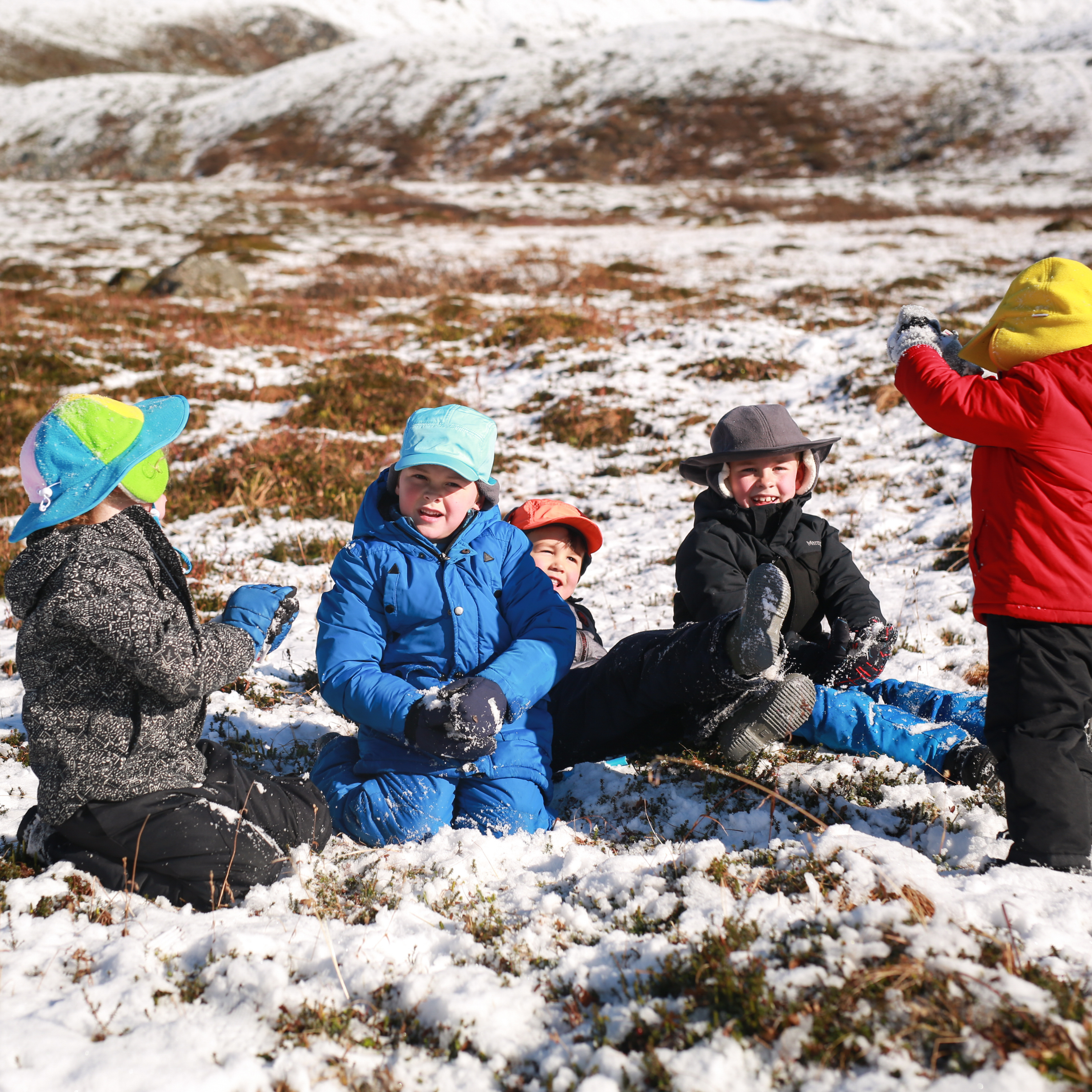 Kids Tundra Ear Flap Fleece Winter Wide Brim Sun Hat - Slate-SwimZip UPF 50+ Sun Protective Swimwear & UV Zipper Rash Guards-pos5