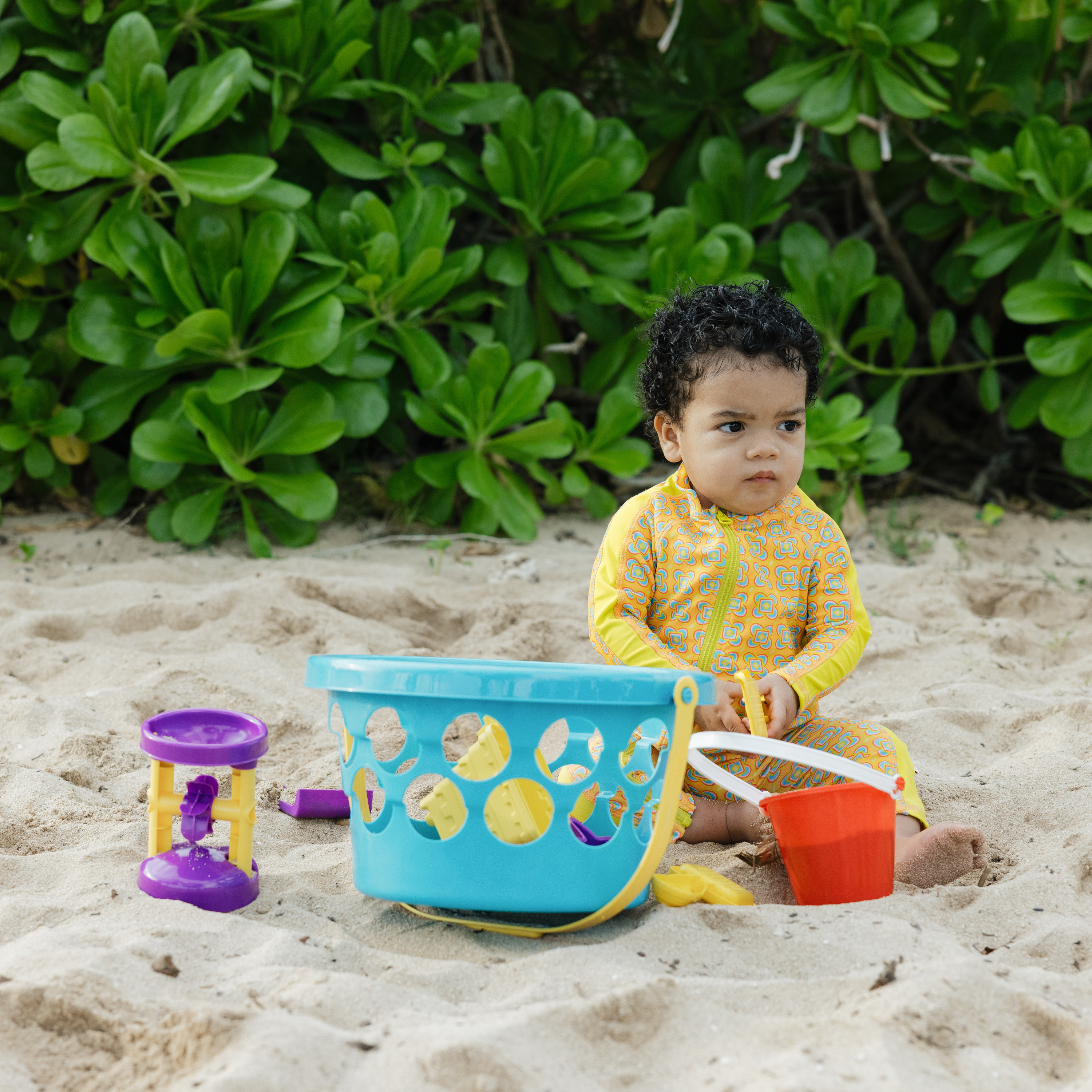 Sunsuit - Long Sleeve Romper Swimsuit | "Kaleidoscope"-SwimZip UPF 50+ Sun Protective Swimwear & UV Zipper Rash Guards-pos7