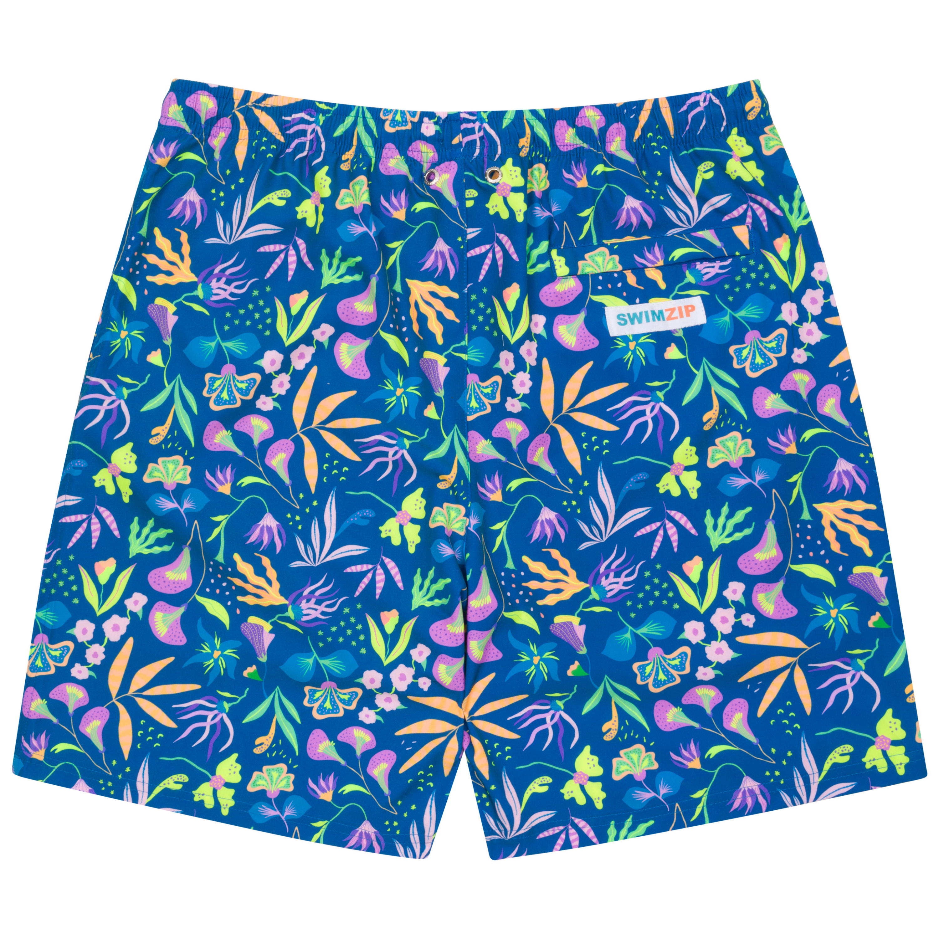 Men's 8" Swim Trunks Boxer Brief Liner | "Tropadelic"-SwimZip UPF 50+ Sun Protective Swimwear & UV Zipper Rash Guards-pos11