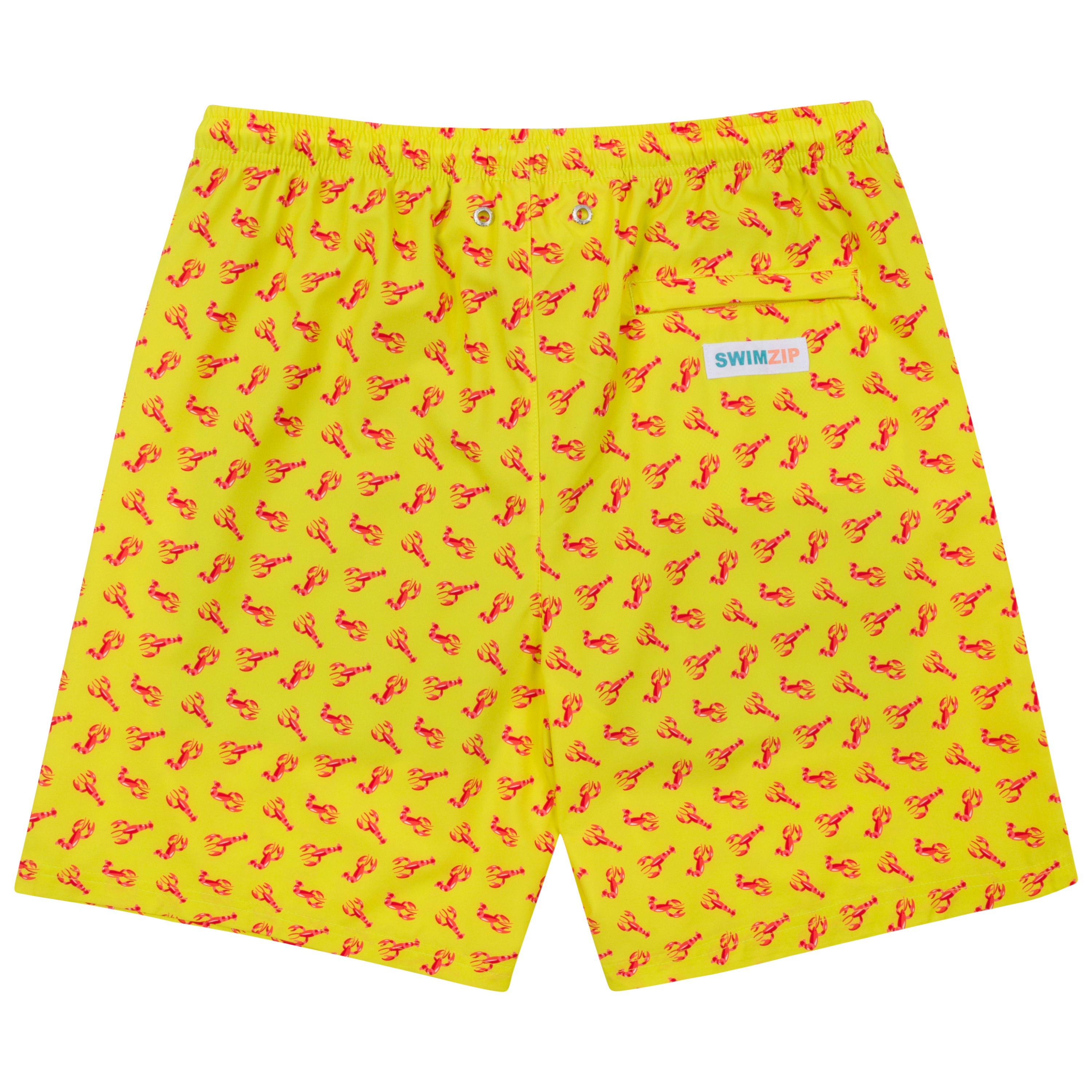 Men's 8" Swim Trunks Boxer Brief Liner | "Lobster"-SwimZip UPF 50+ Sun Protective Swimwear & UV Zipper Rash Guards-pos10