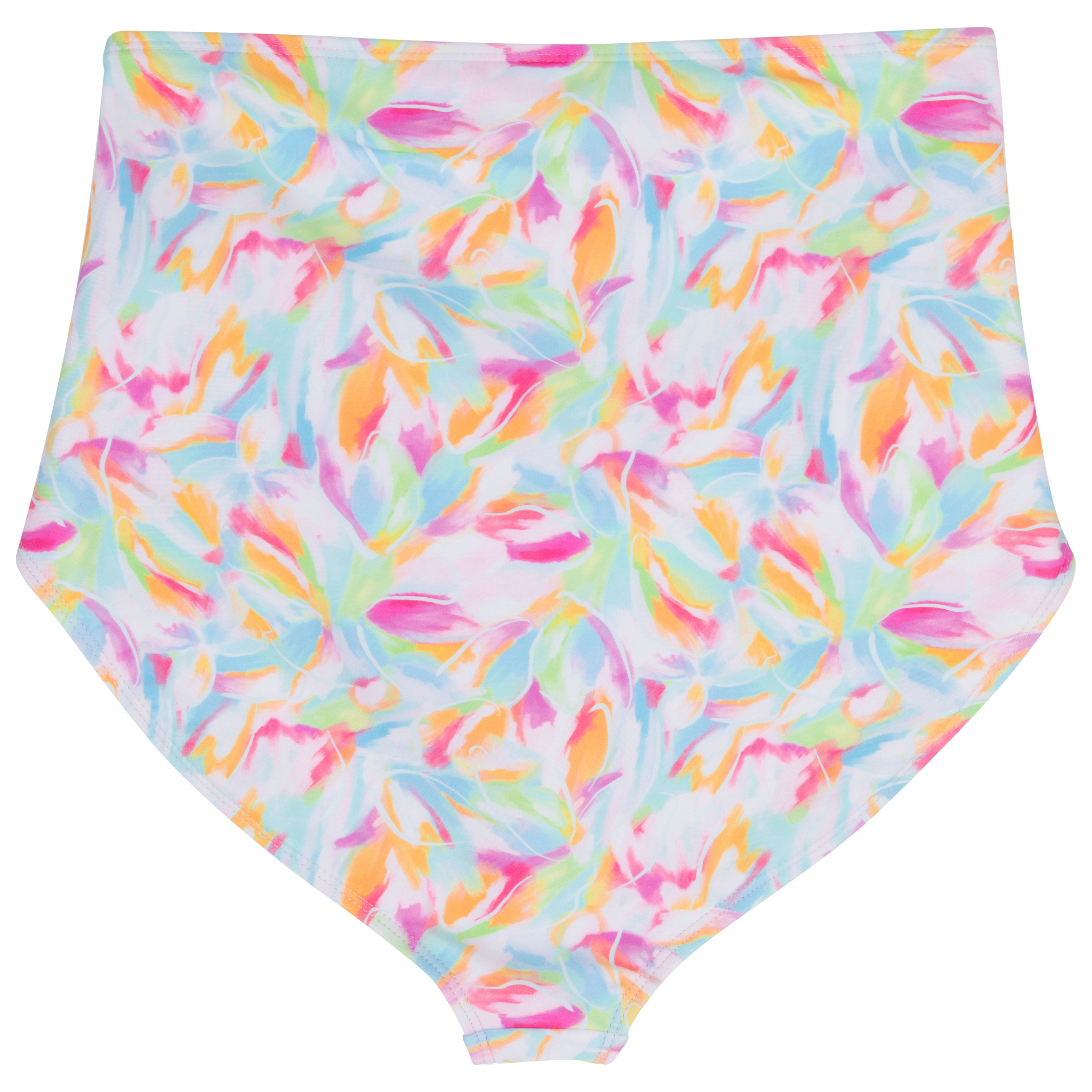 Women's High Waist Bikini Bottoms Ruched | "Petals"-SwimZip UPF 50+ Sun Protective Swimwear & UV Zipper Rash Guards-pos12