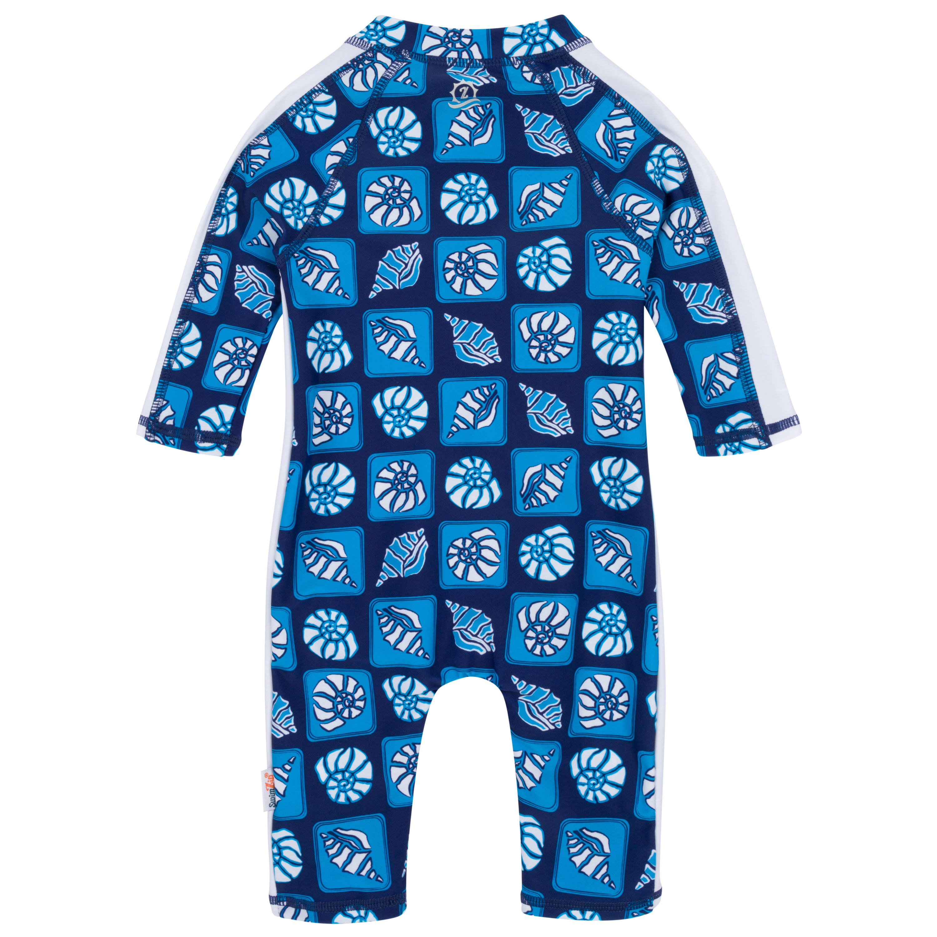 Sunsuit - Long Sleeve Romper Swimsuit | "Coastal"-SwimZip UPF 50+ Sun Protective Swimwear & UV Zipper Rash Guards-pos7