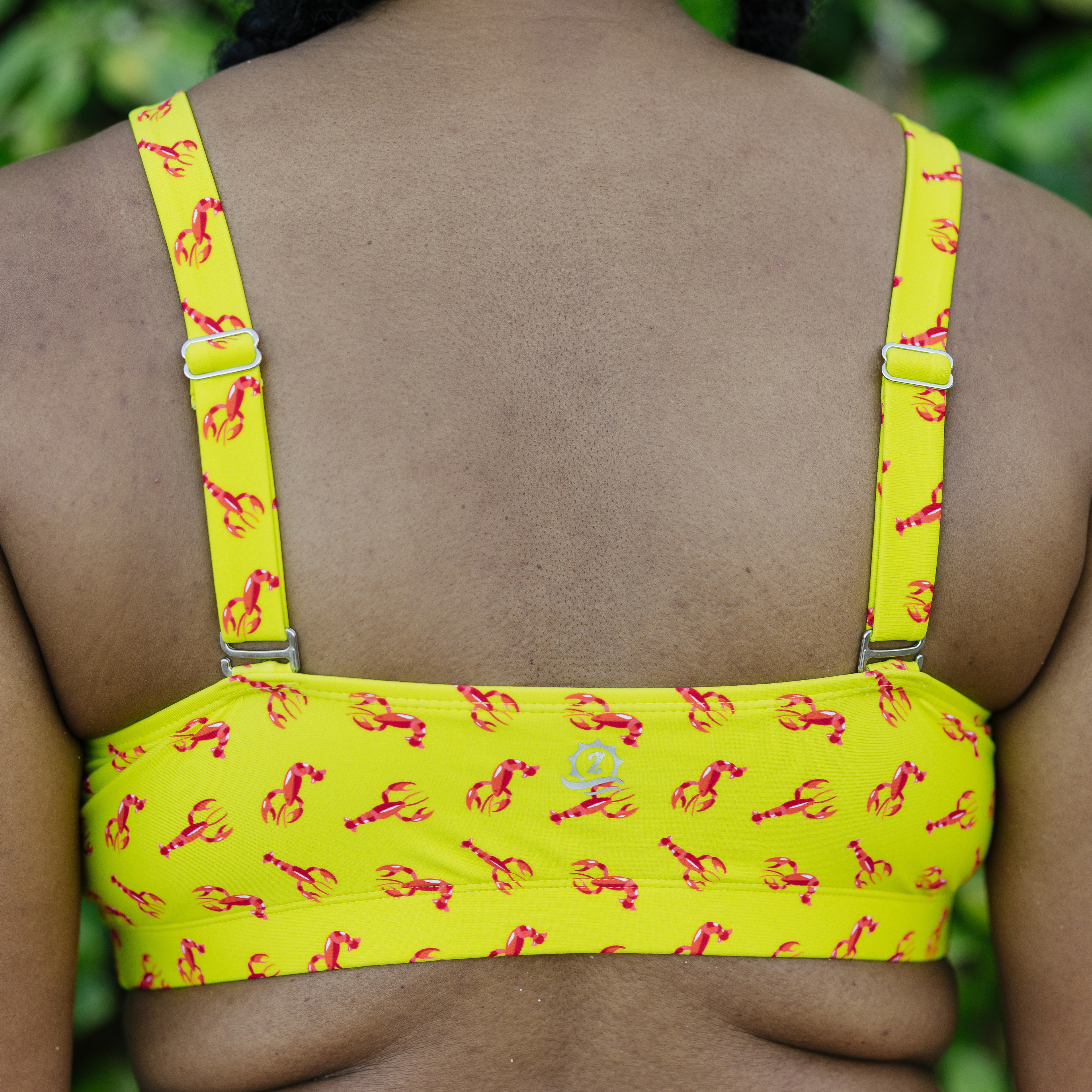 Women's Scoop Neck Bikini Top | "Lobster"-SwimZip UPF 50+ Sun Protective Swimwear & UV Zipper Rash Guards-pos8