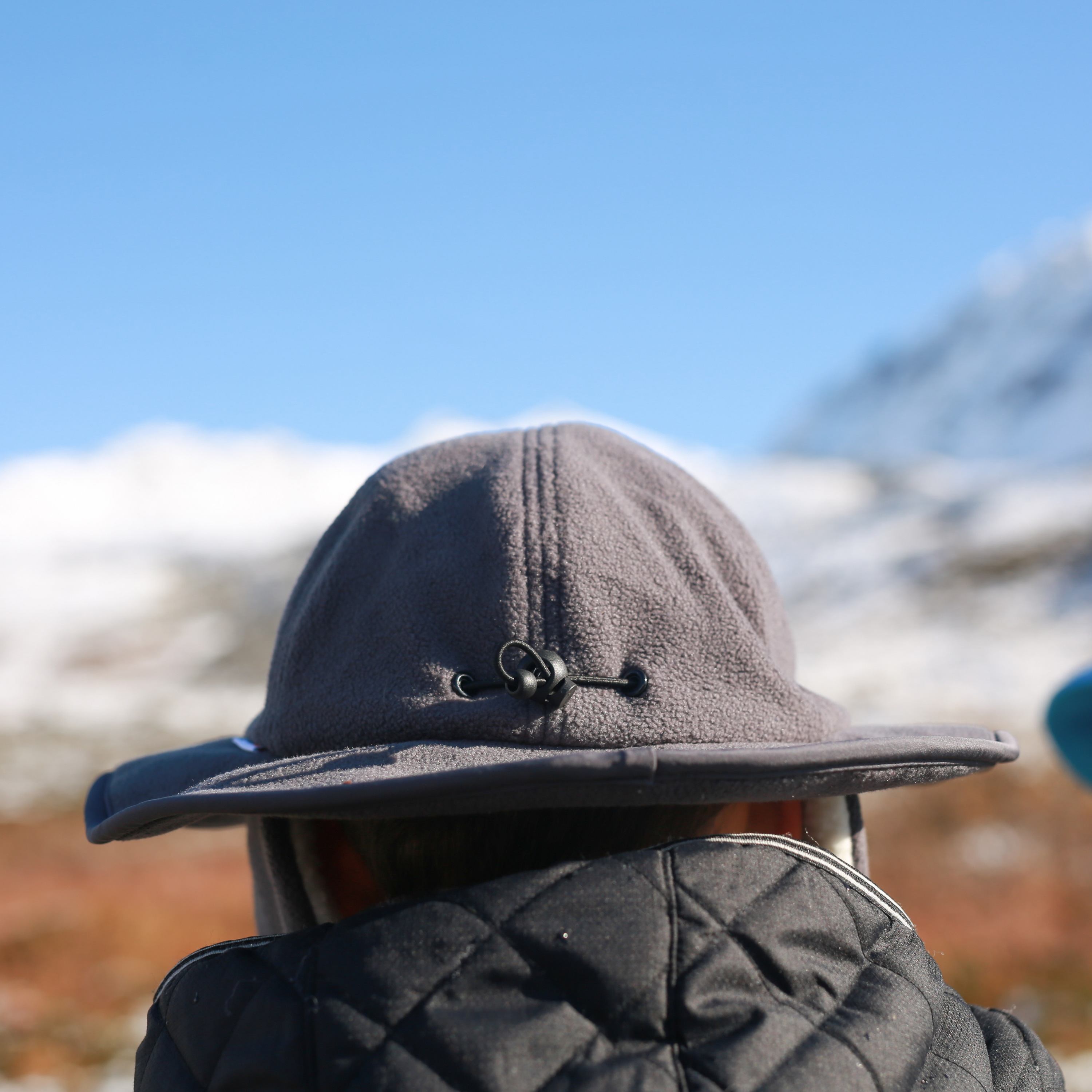 Kids Tundra Ear Flap Fleece Winter Wide Brim Sun Hat - Slate-SwimZip UPF 50+ Sun Protective Swimwear & UV Zipper Rash Guards-pos9