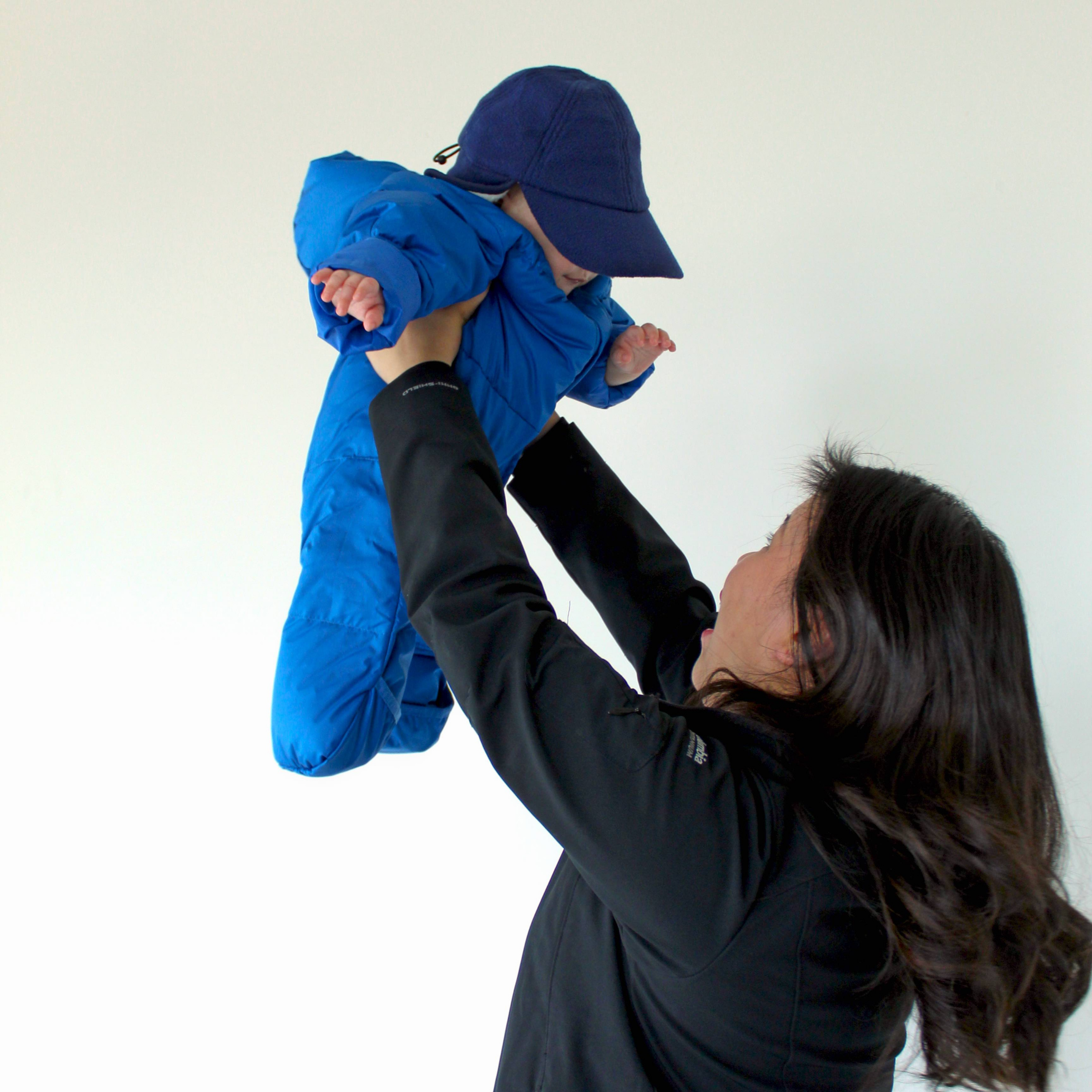 Kids Frosty Fleece Winter Flap Hat - Midnight-SwimZip UPF 50+ Sun Protective Swimwear & UV Zipper Rash Guards-pos3