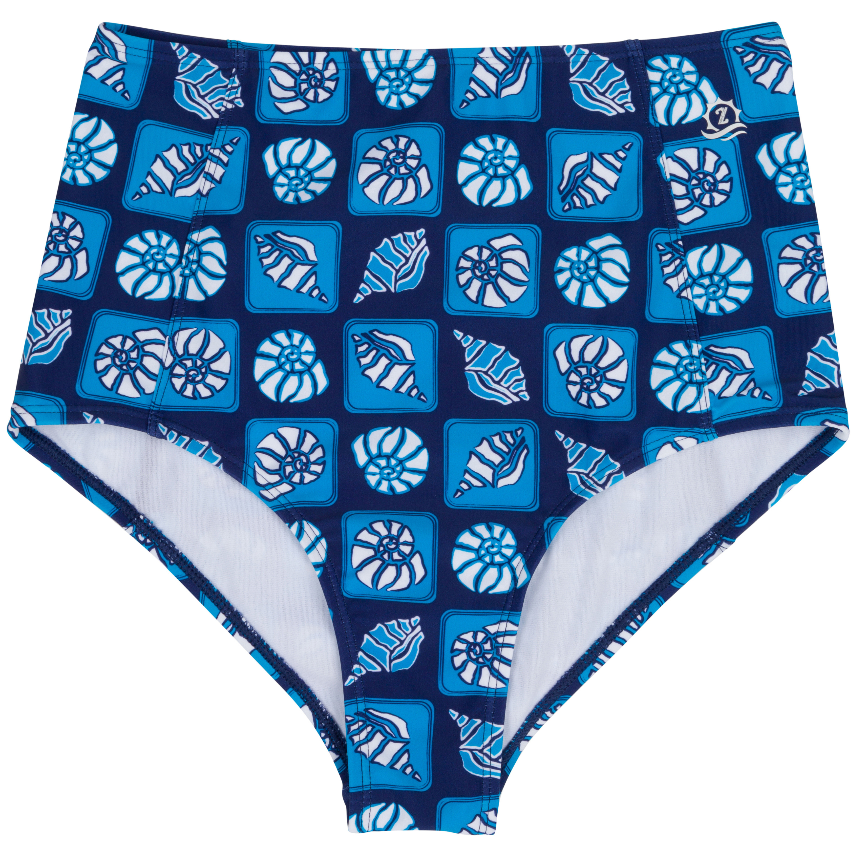 Women's High Waist Bikini Bottoms | "Coastal"-XS-Coastal-SwimZip UPF 50+ Sun Protective Swimwear & UV Zipper Rash Guards-pos1