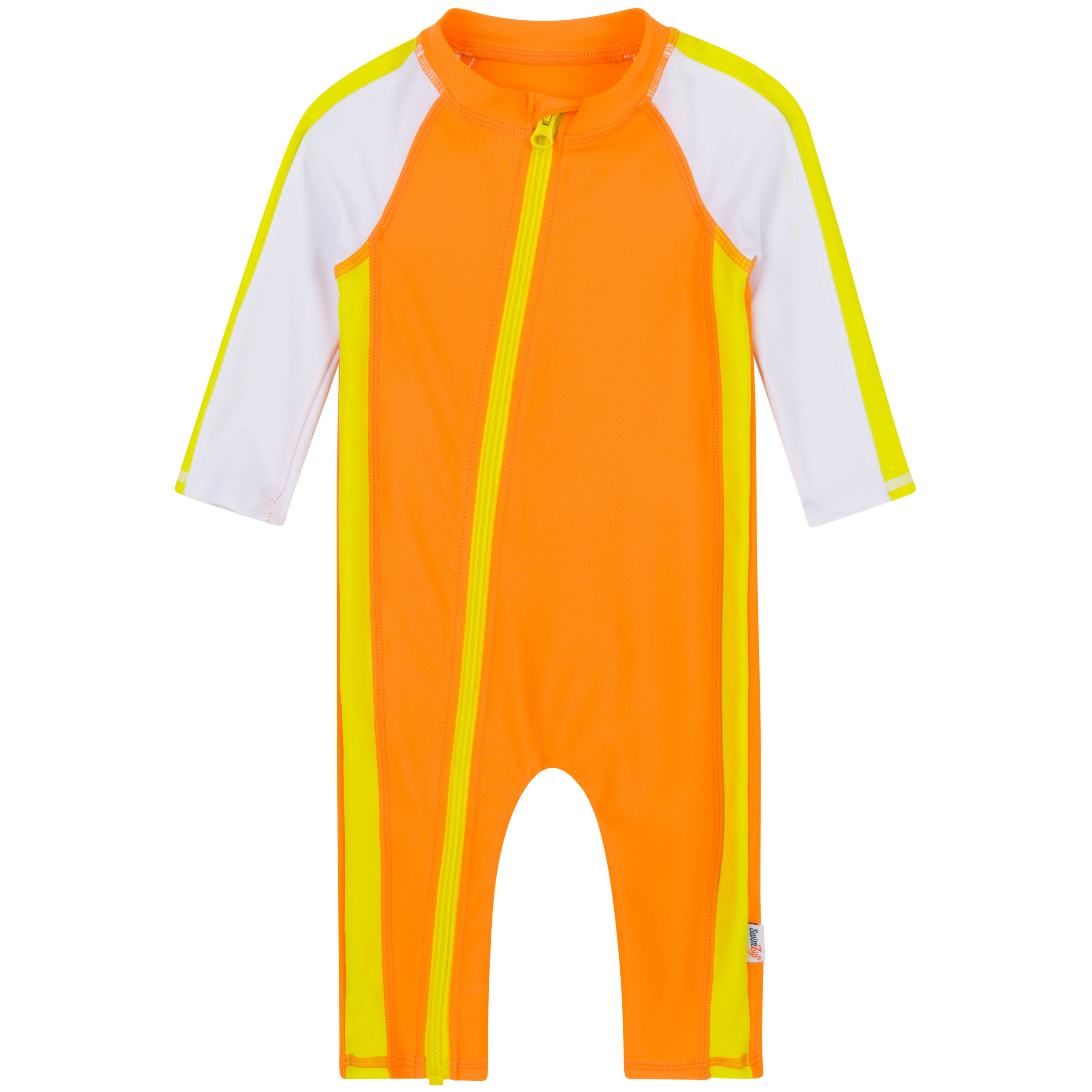 Sunsuit - Long Sleeve Romper Swimsuit | "Zing"-0-6 Month-Zing-SwimZip UPF 50+ Sun Protective Swimwear & UV Zipper Rash Guards-pos1