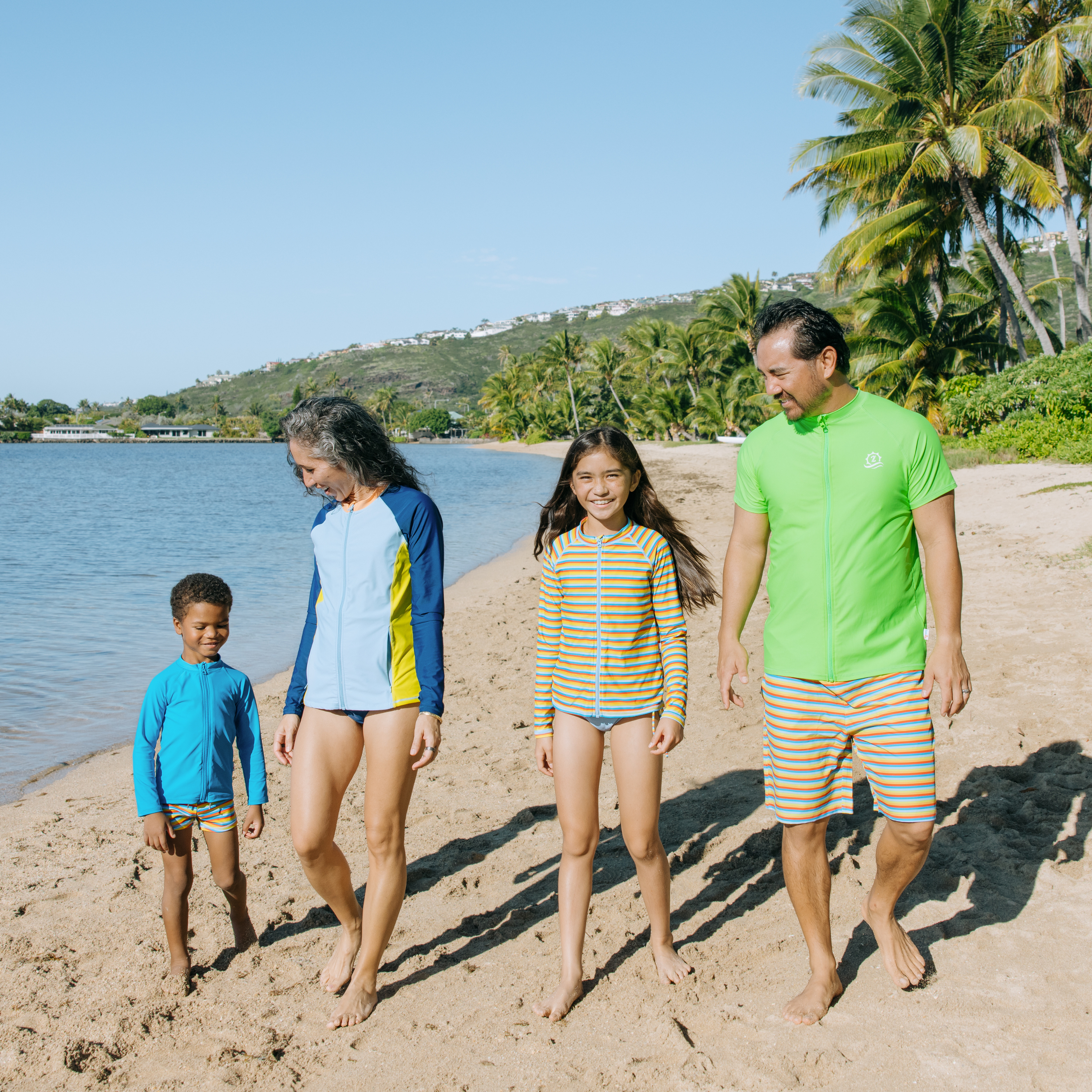Men's 8" Swim Trunks Boxer Brief Liner | "Sunny Stripe"-SwimZip UPF 50+ Sun Protective Swimwear & UV Zipper Rash Guards-pos6