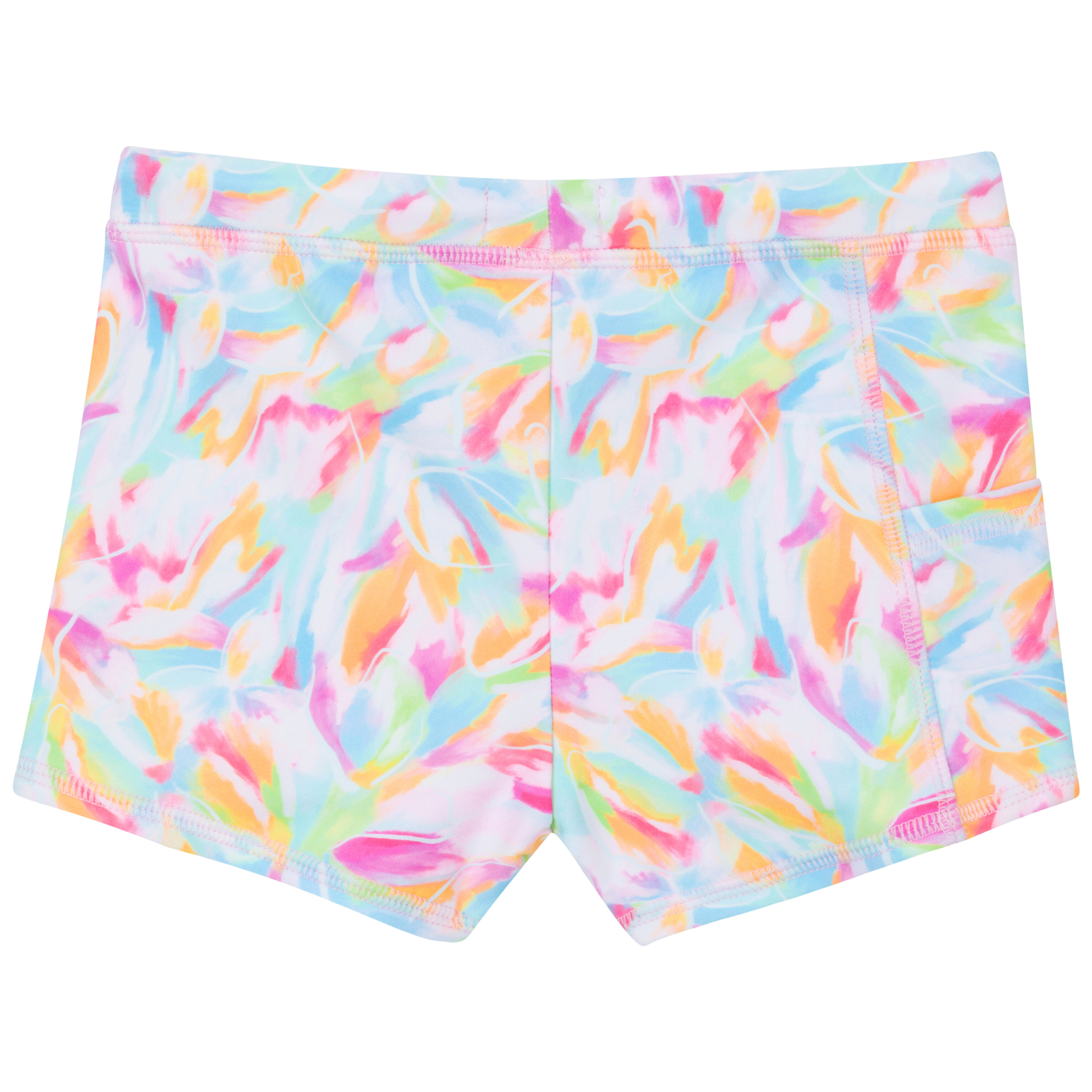 Kids Euro Swim Shorties | "Petals"-SwimZip UPF 50+ Sun Protective Swimwear & UV Zipper Rash Guards-pos10