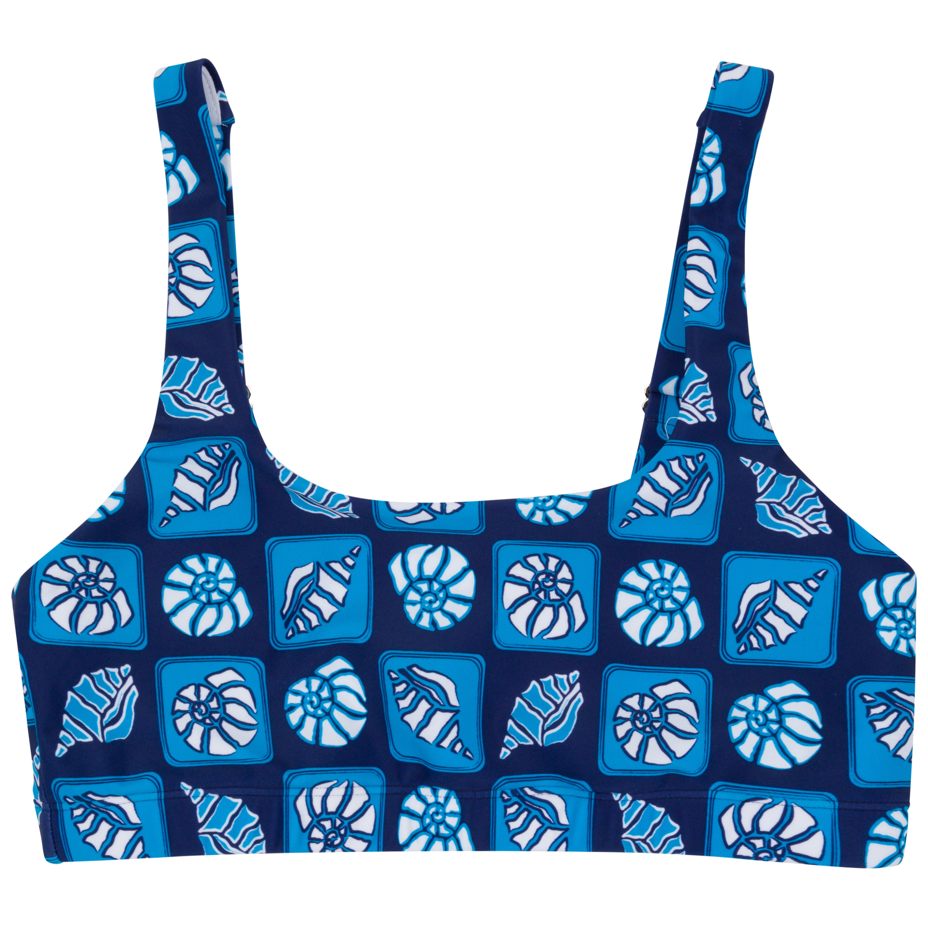 Women's Scoop Neck Bikini Top | "Coastal"-SwimZip UPF 50+ Sun Protective Swimwear & UV Zipper Rash Guards-pos1