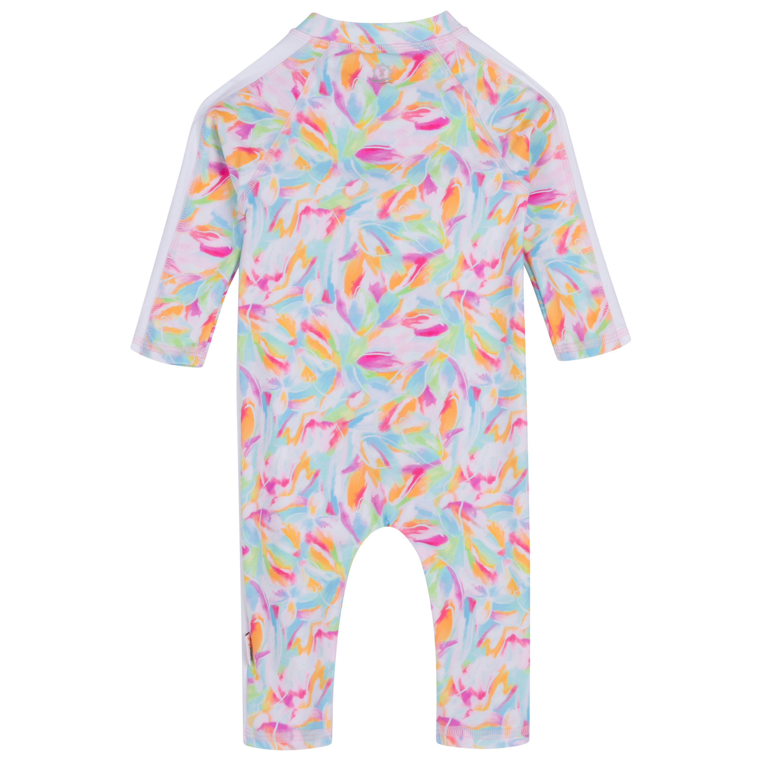Sunsuit - Long Sleeve Romper Swimsuit | "Petals"-SwimZip UPF 50+ Sun Protective Swimwear & UV Zipper Rash Guards-pos9