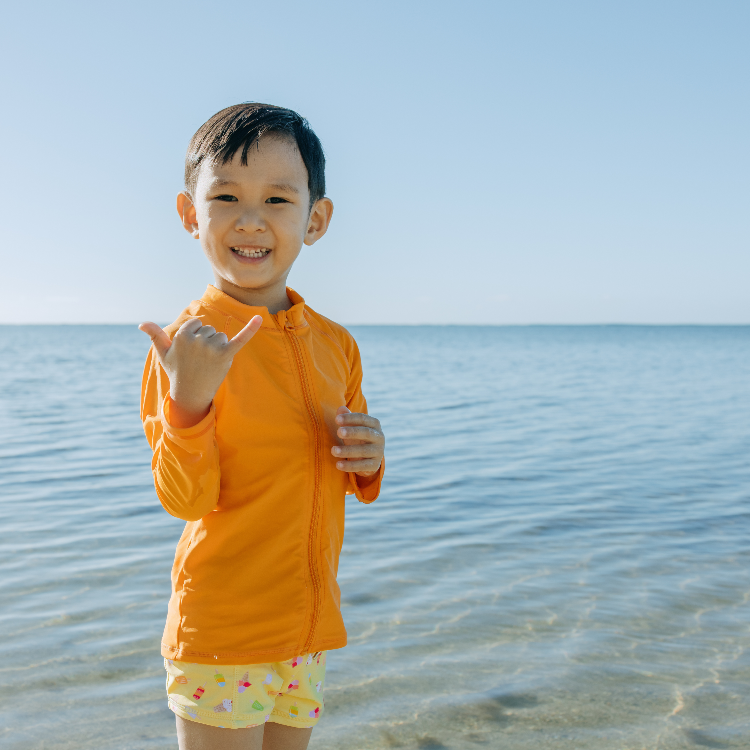 Kids Euro Swim Shorties | "Sweetie"-SwimZip UPF 50+ Sun Protective Swimwear & UV Zipper Rash Guards-pos7