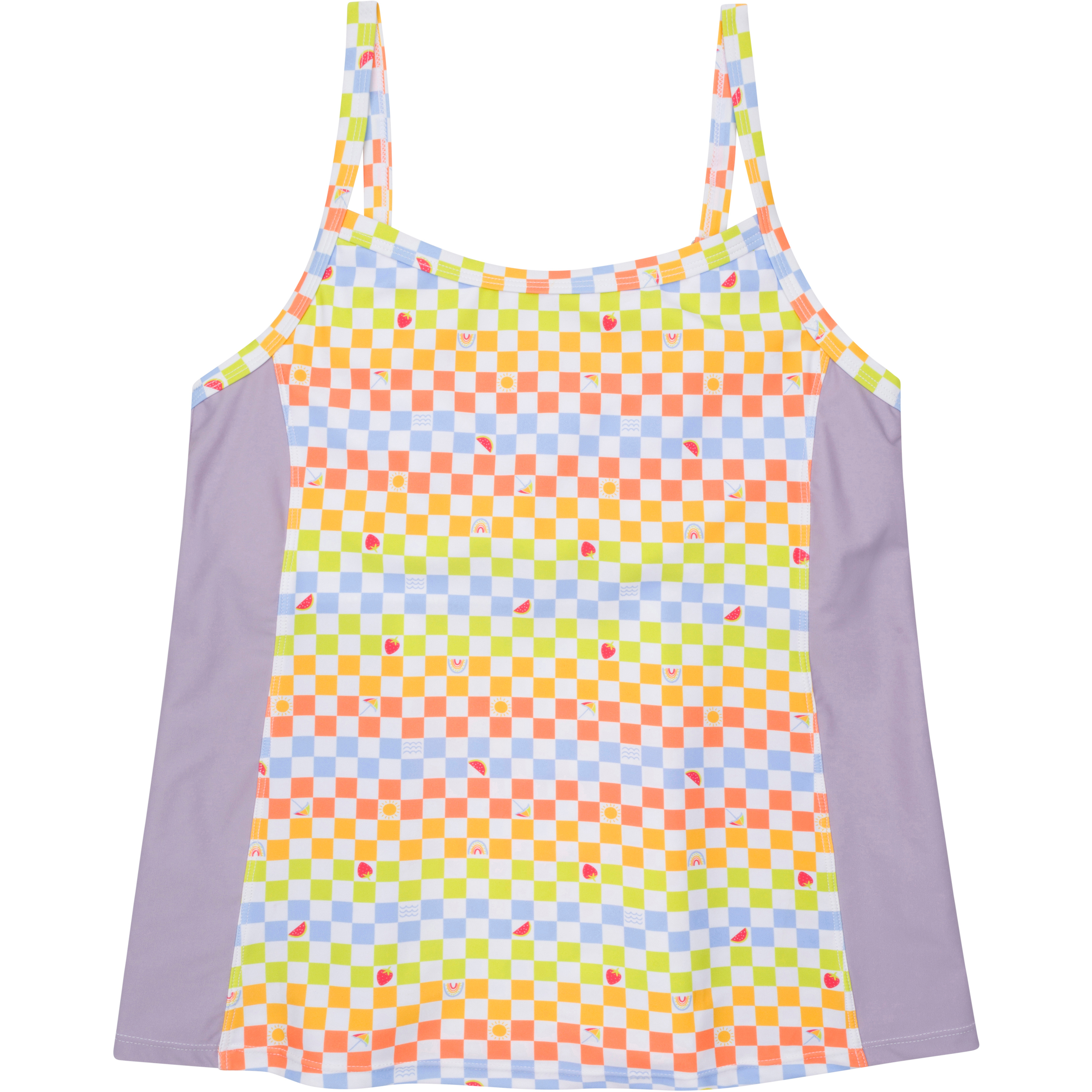 Women’s Strappy A-Line Tankini Top | “Gamified”-SwimZip UPF 50+ Sun Protective Swimwear & UV Zipper Rash Guards-pos2