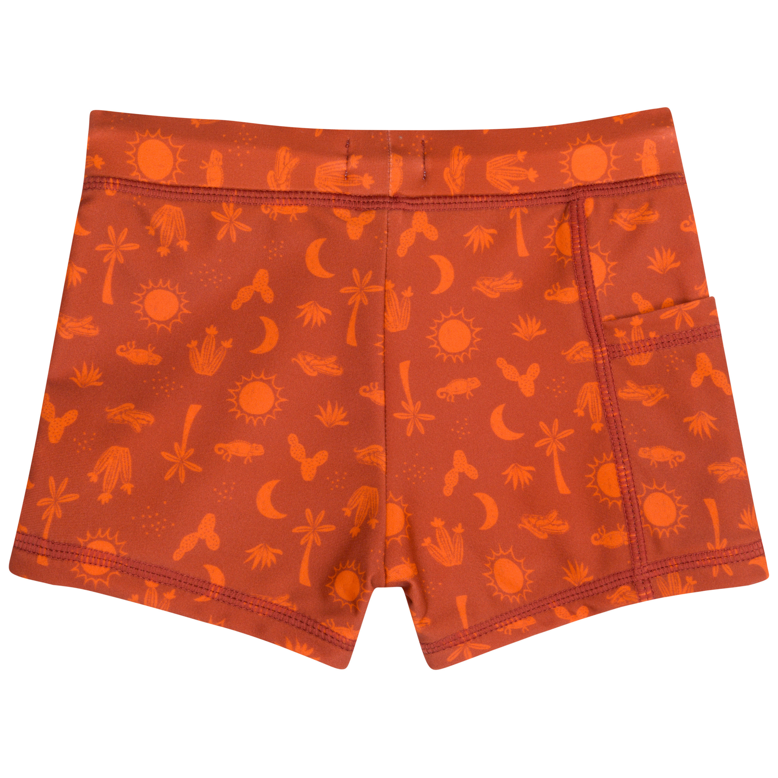 Kids Euro Swim Shorties | "Desert"-SwimZip UPF 50+ Sun Protective Swimwear & UV Zipper Rash Guards-pos7