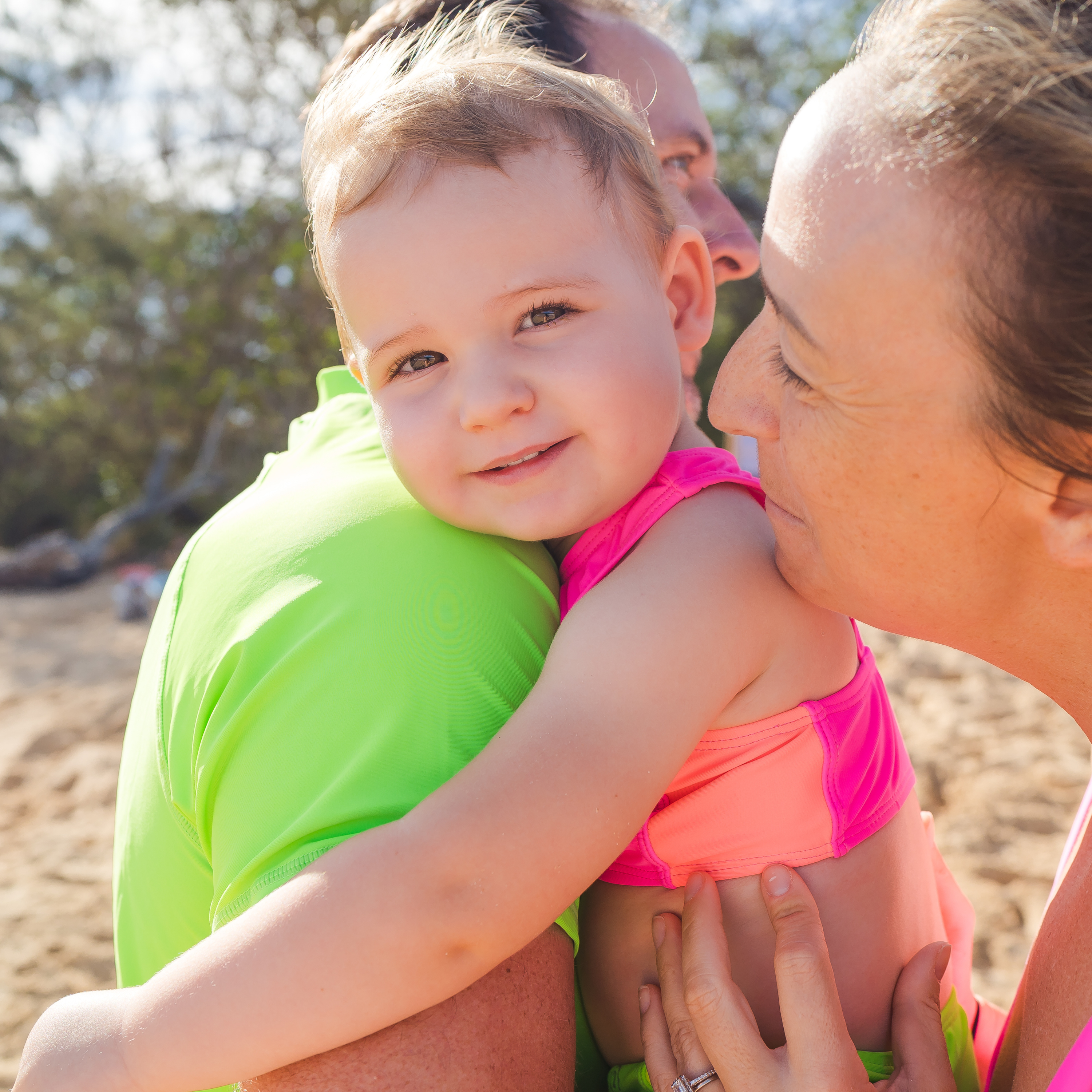 Girls Halter Top Bikini Set (2 Piece) | "Neon Sunrise"-SwimZip UPF 50+ Sun Protective Swimwear & UV Zipper Rash Guards-pos8