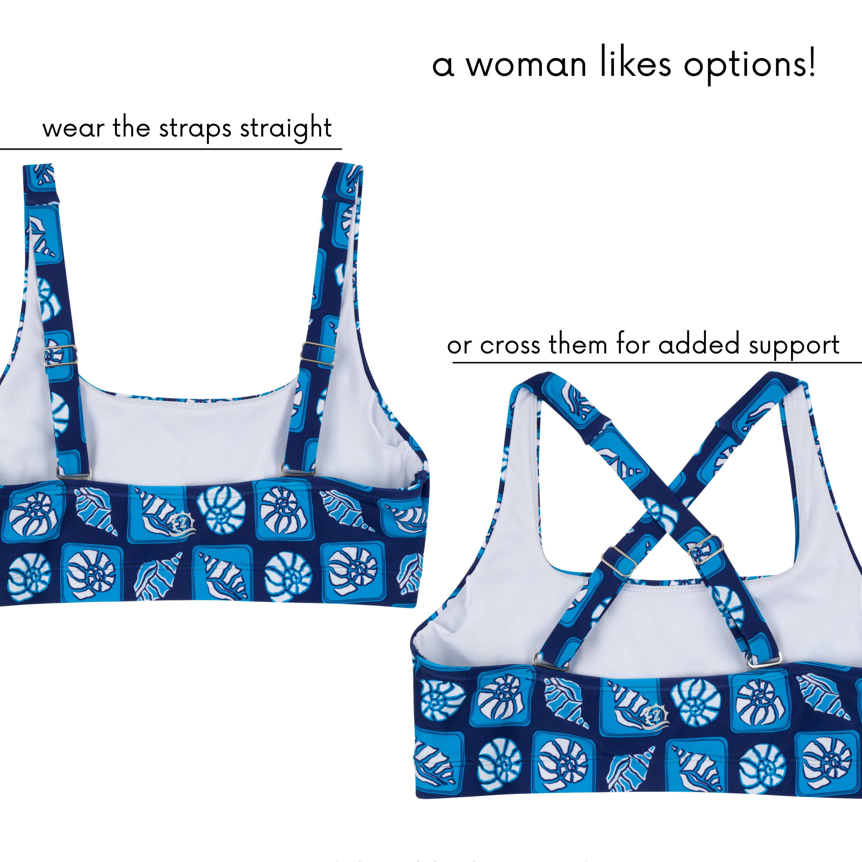 Women's Scoop Neck Bikini Top | "Coastal"-SwimZip UPF 50+ Sun Protective Swimwear & UV Zipper Rash Guards-pos6