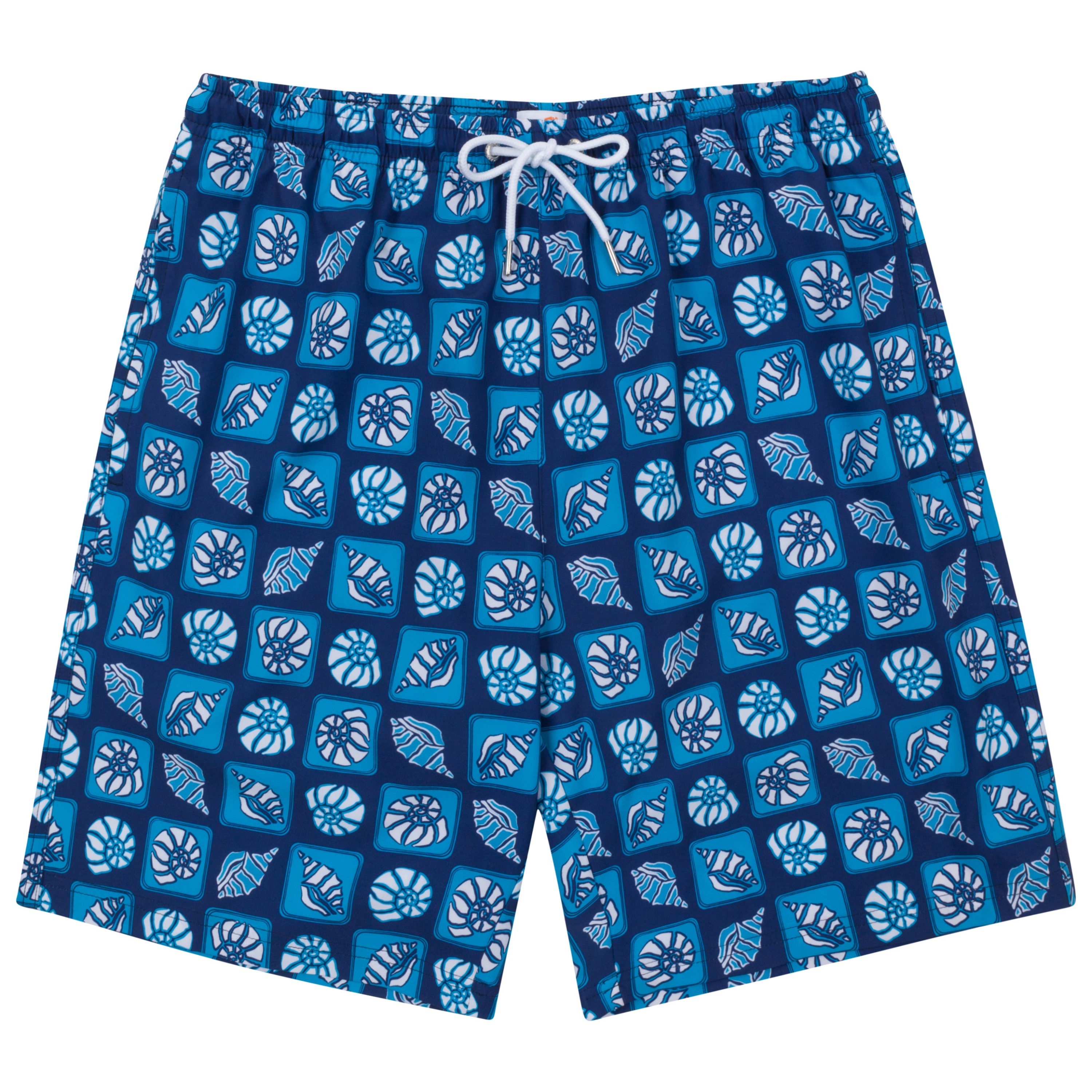 Men's 8" Swim Trunks Boxer Brief Liner | "Coastal"-S-Coastal-SwimZip UPF 50+ Sun Protective Swimwear & UV Zipper Rash Guards-pos1