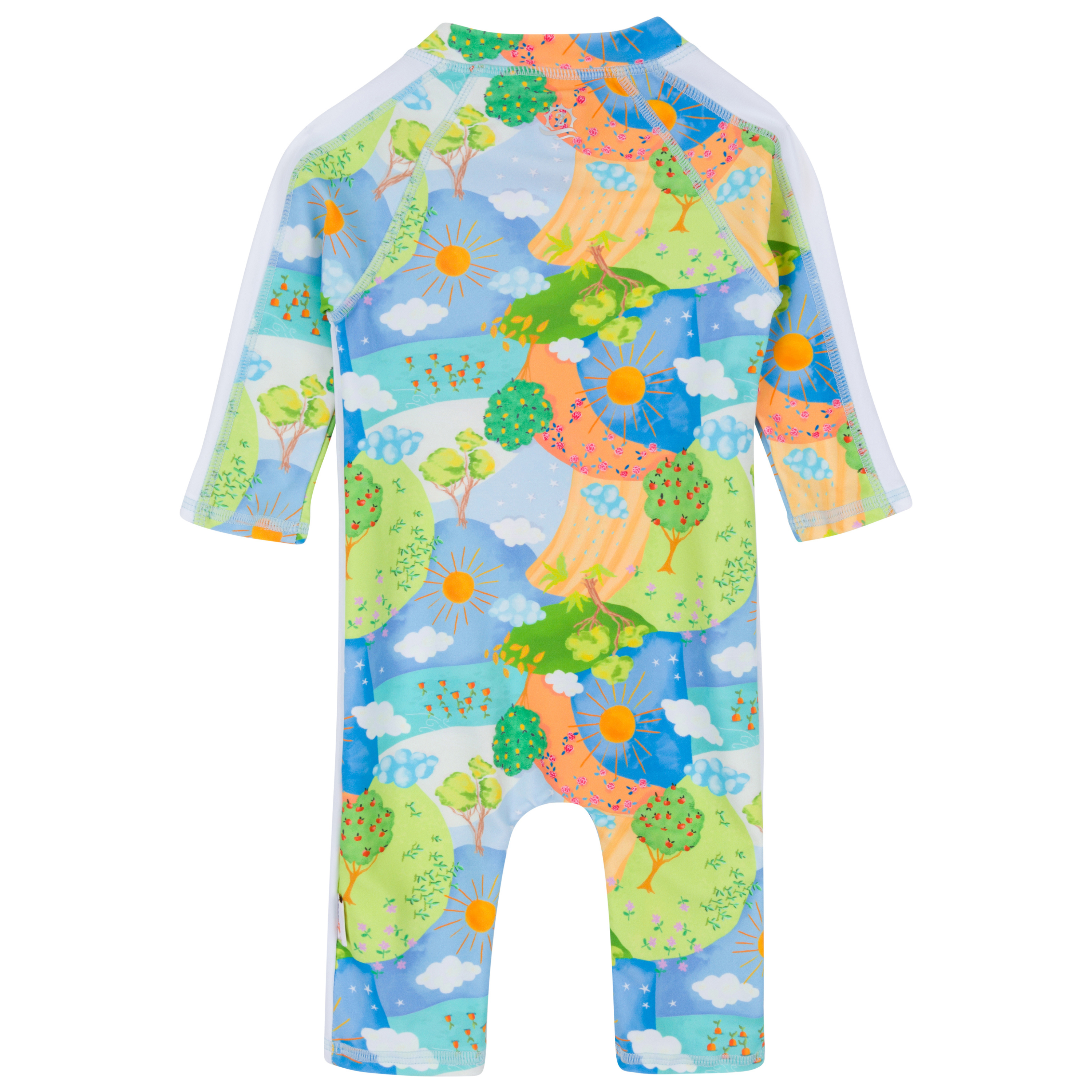 Sunsuit - Long Sleeve Romper Swimsuit | "Sunshine"-SwimZip UPF 50+ Sun Protective Swimwear & UV Zipper Rash Guards-pos8